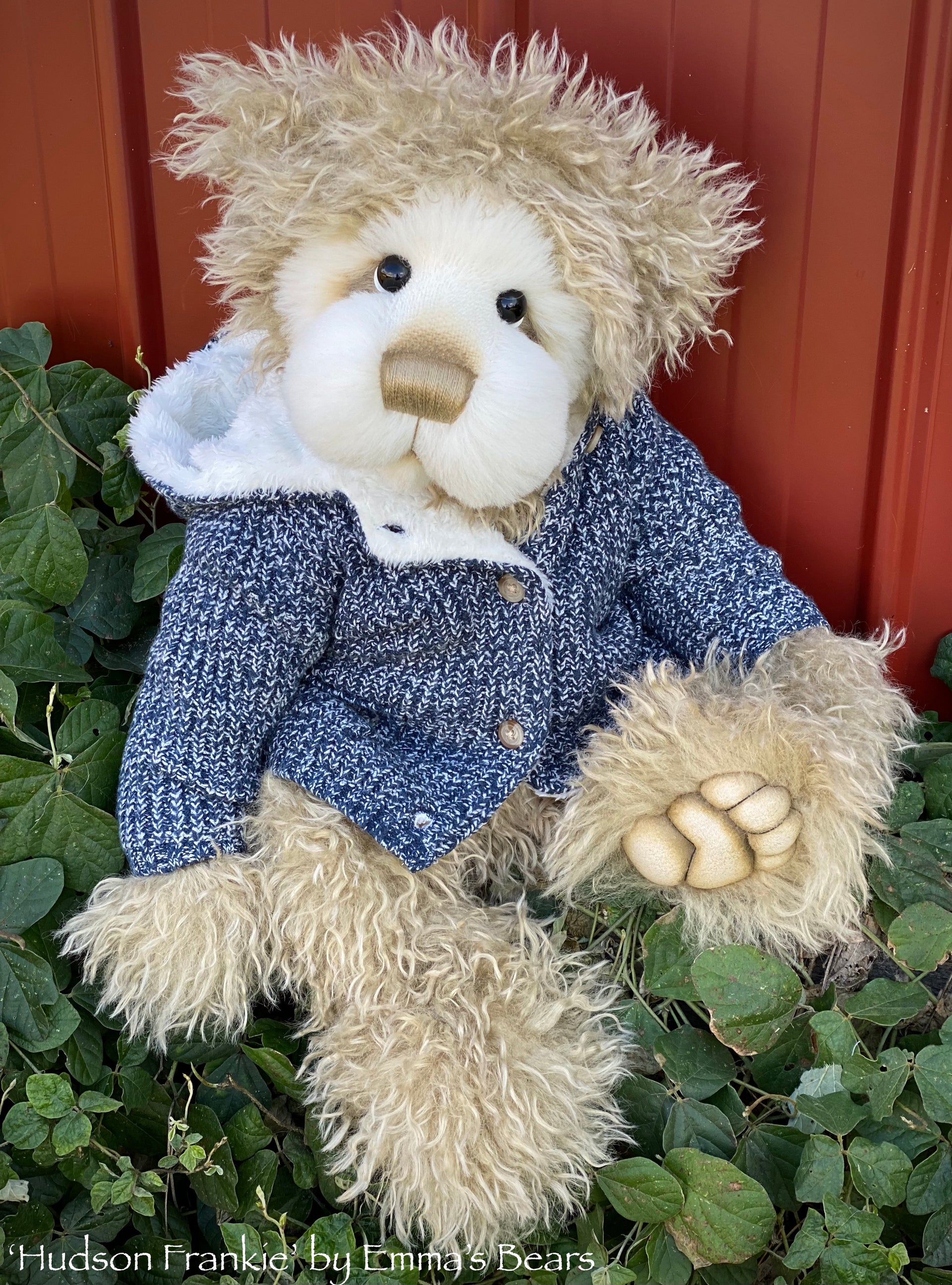 Hudson Frankie - 21" Faux Fur and Alpaca Artist Bear by Emma's Bears - OOAK