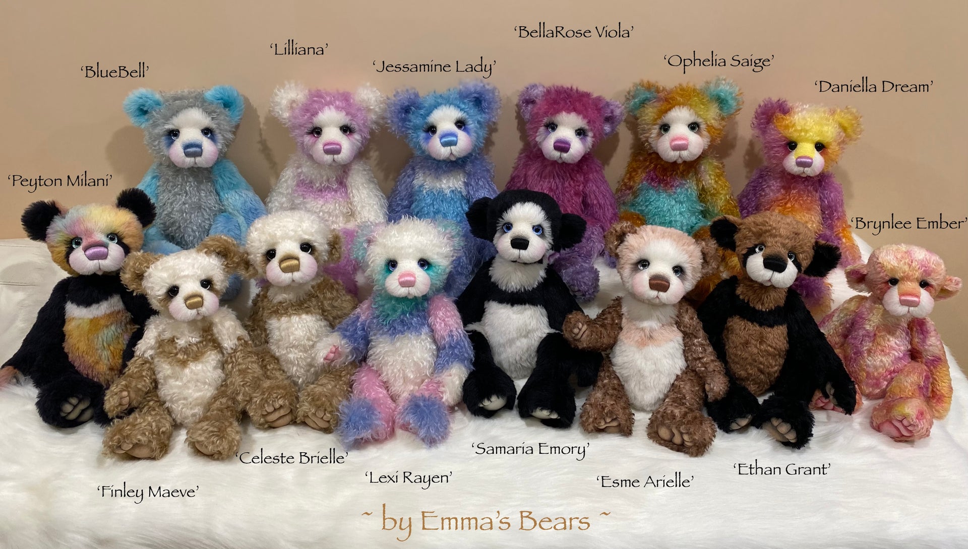 Brynlee Ember - 17" Mohair Artist Baby Bear by Emma's Bears - OOAK