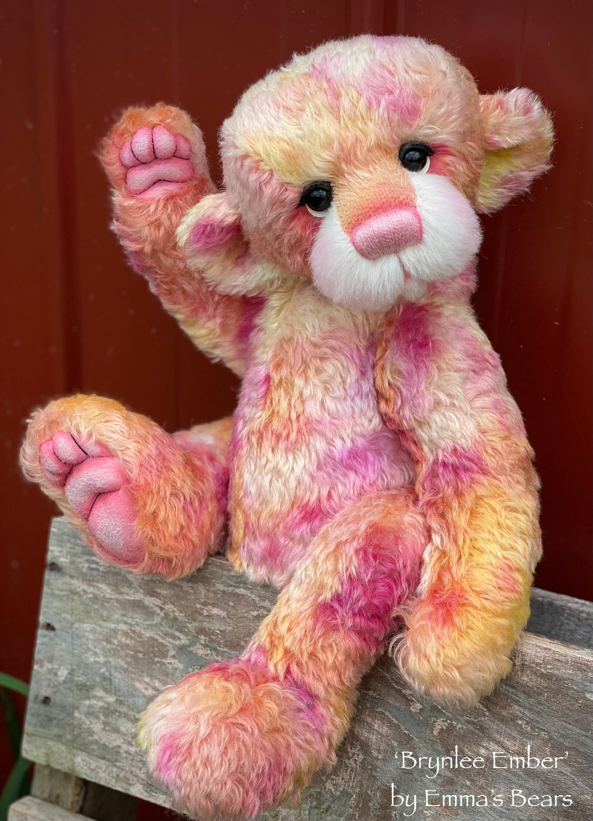 Brynlee Ember - 17" Mohair Artist Baby Bear by Emma's Bears - OOAK