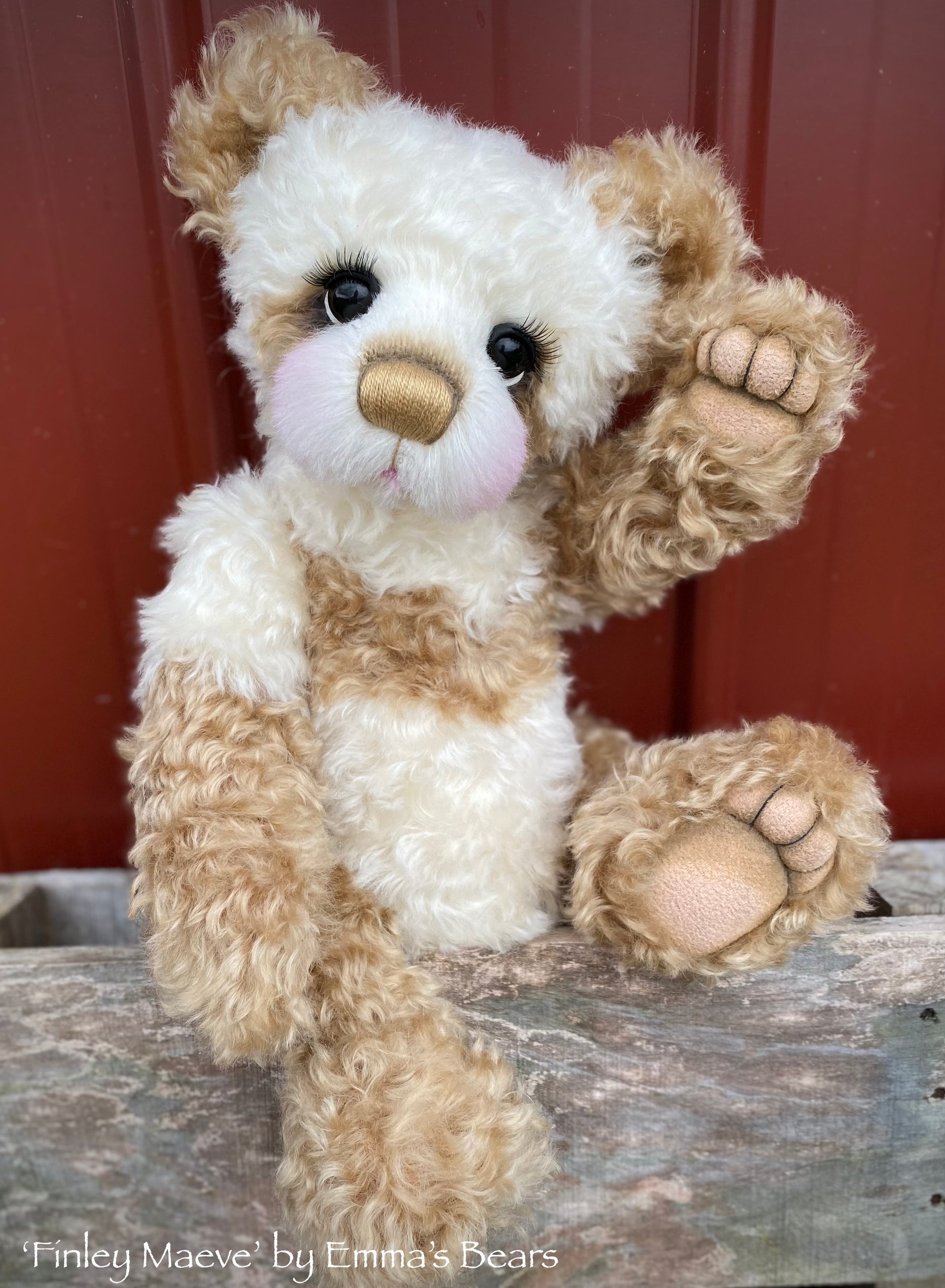 Finley Maeve - 17" Mohair Artist Baby Bear by Emma's Bears - OOAK