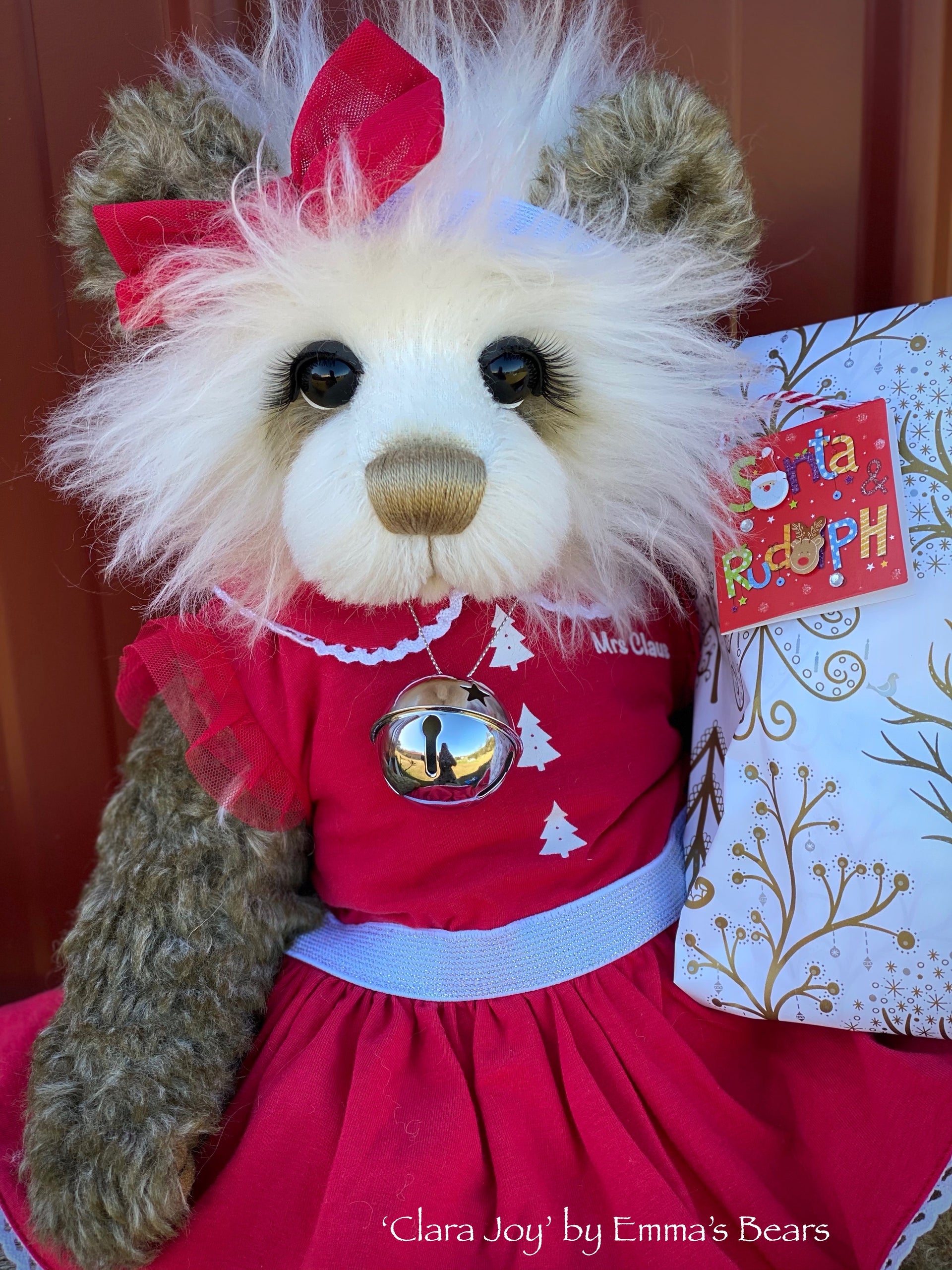 Clara Joy - 18" Christmas 2020 MOHAIR Artist toddler style Bear by Emma's Bears - OOAK