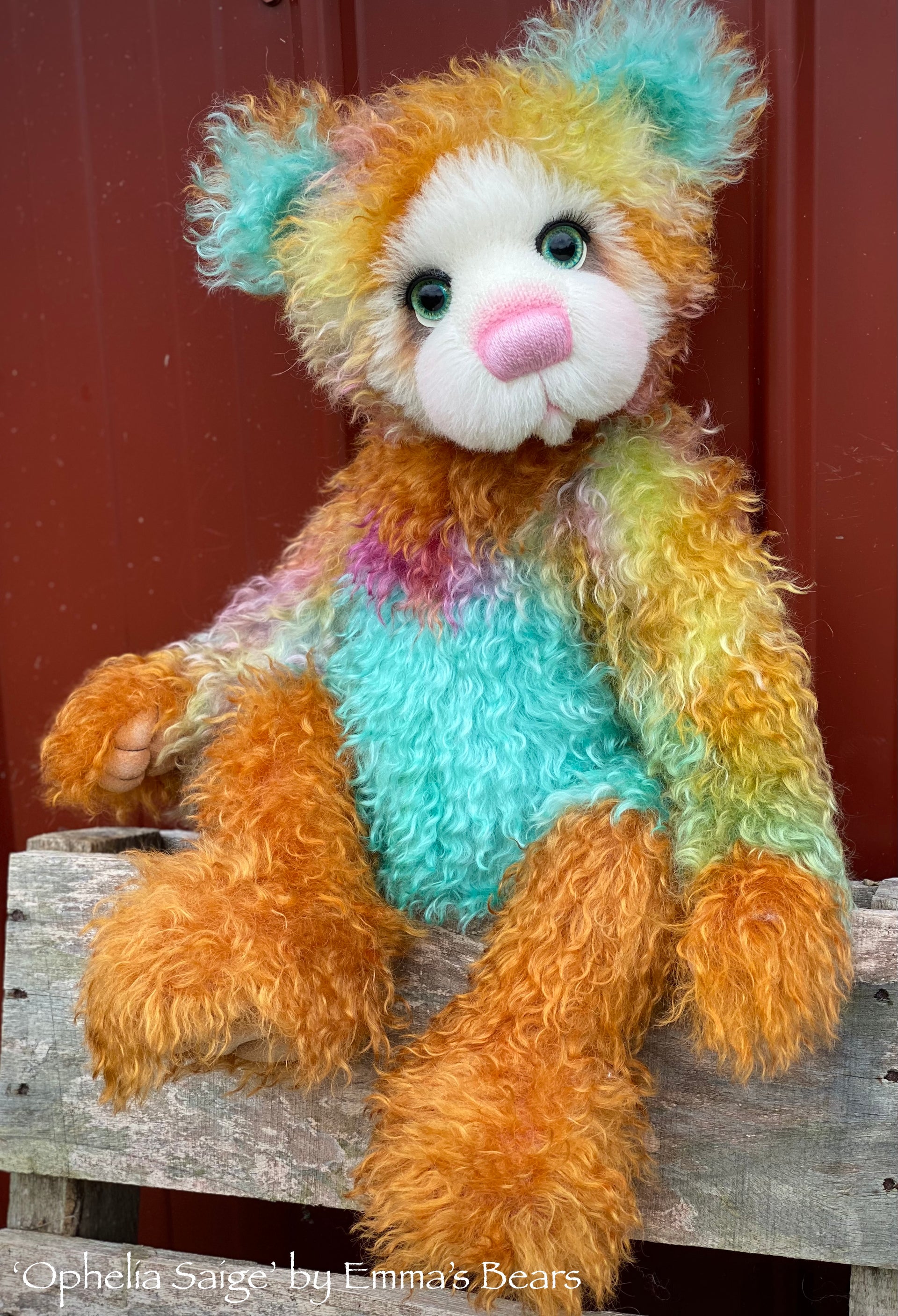 Ophelia Saige - 21" Mohair Toddler Artist Bear by Emma's Bears - OOAK