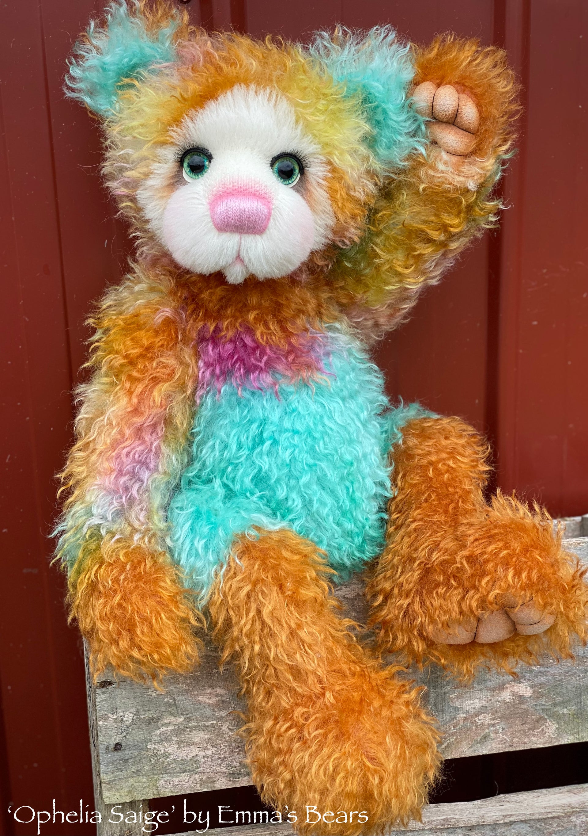 Ophelia Saige - 21" Mohair Toddler Artist Bear by Emma's Bears - OOAK
