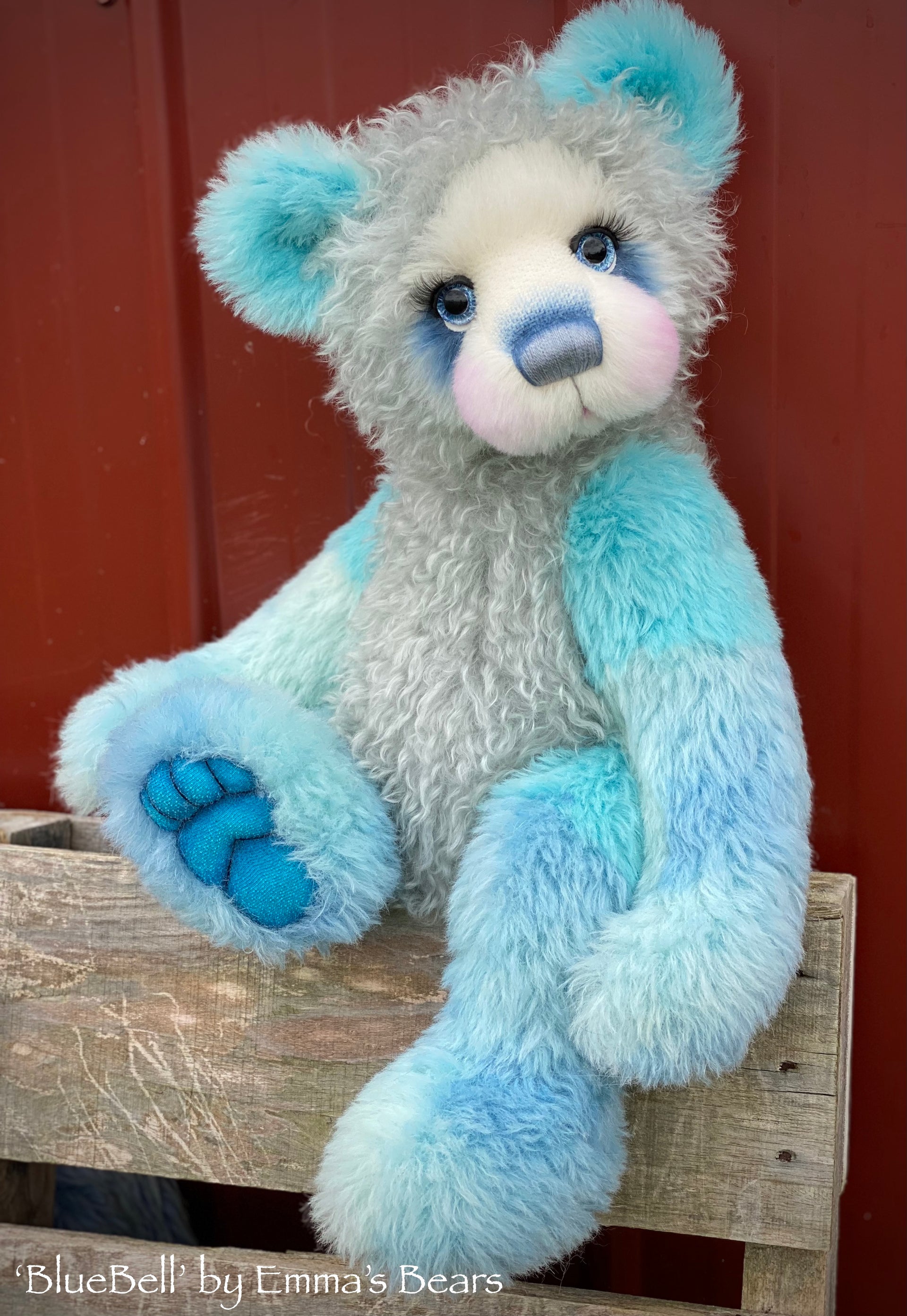 BlueBell - 21" Mohair Toddler Artist Bear by Emma's Bears - OOAK