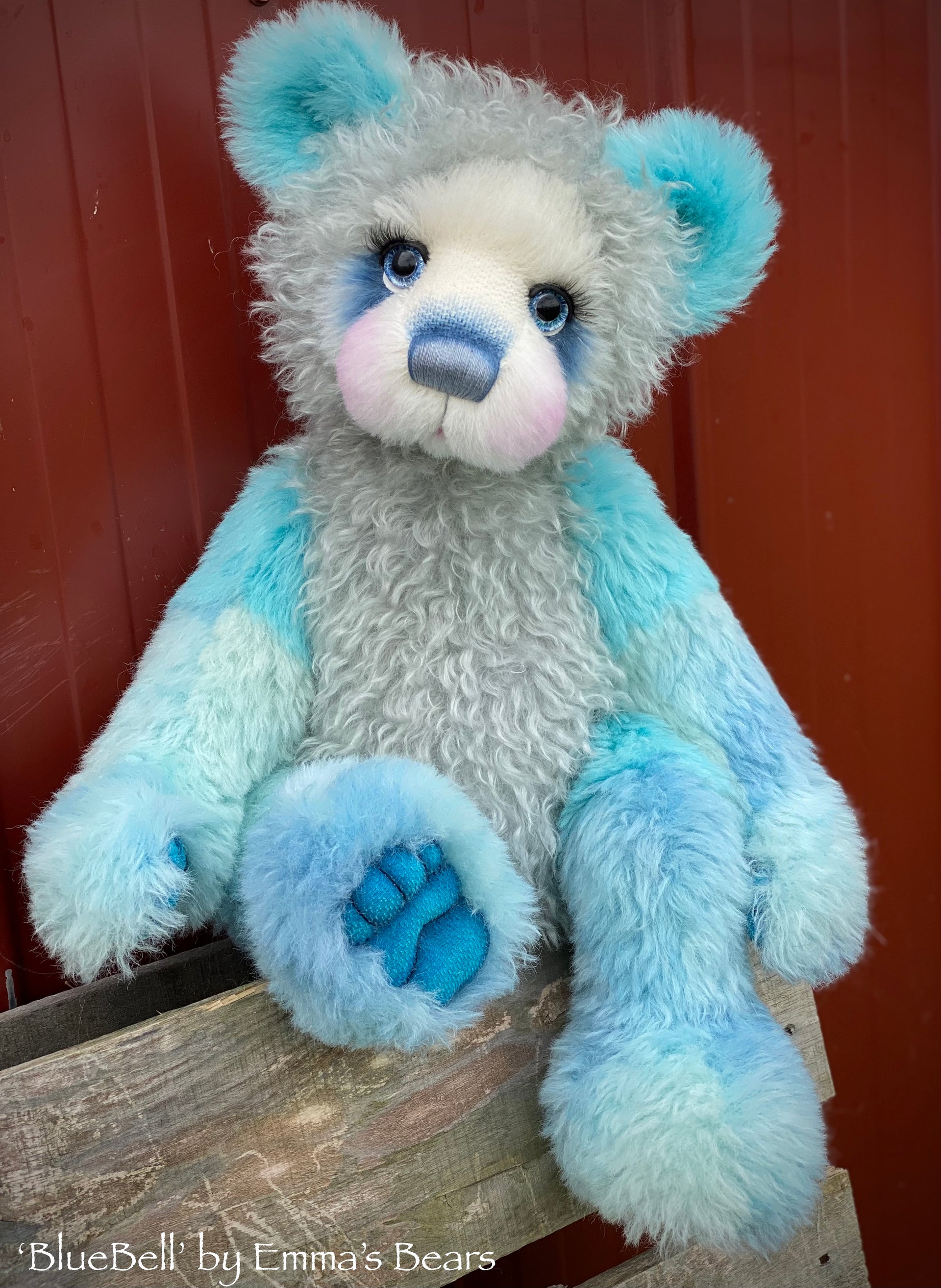 BlueBell - 21" Mohair Toddler Artist Bear by Emma's Bears - OOAK