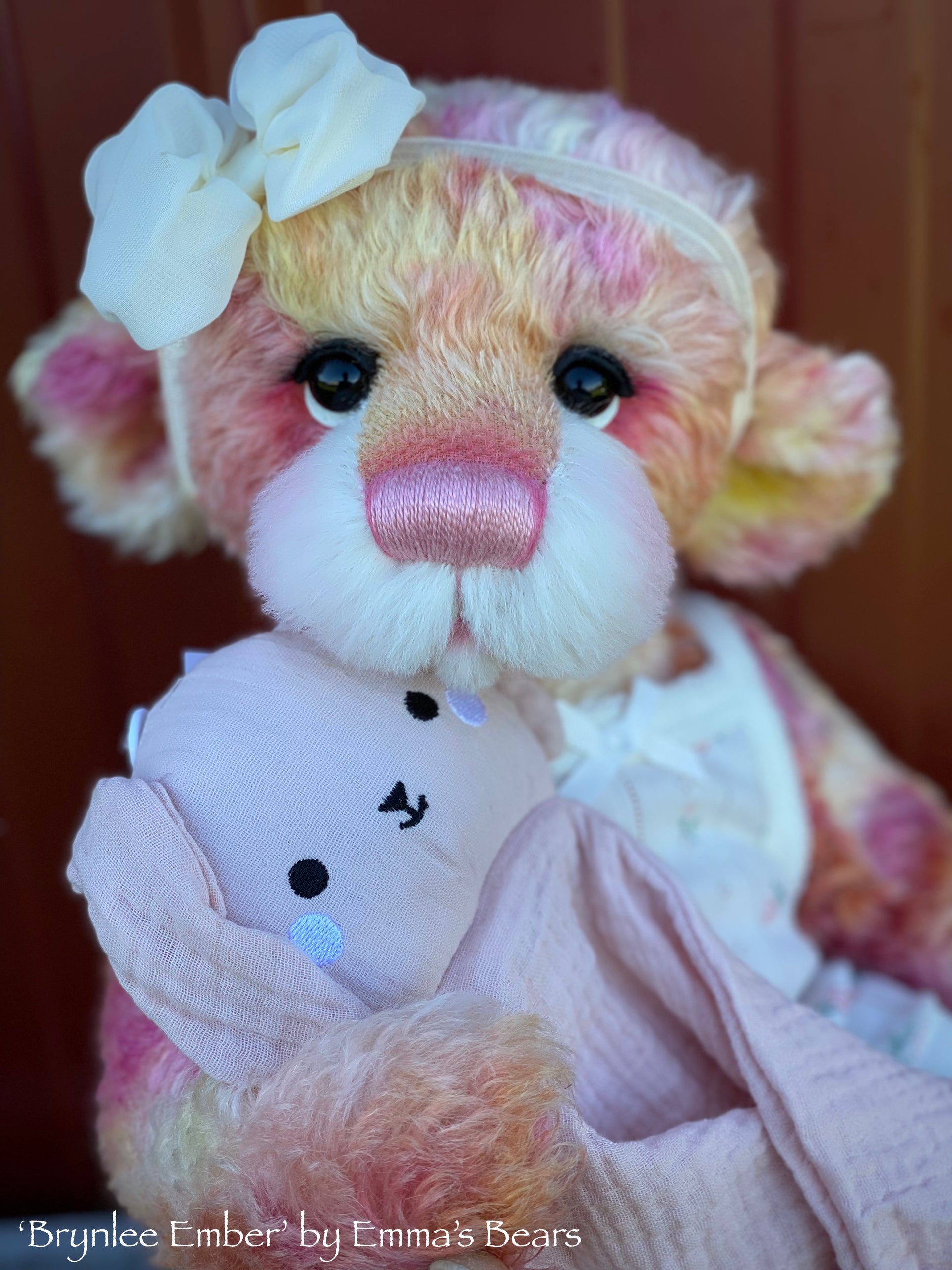 Brynlee Ember - 17" Mohair Artist Baby Bear by Emma's Bears - OOAK