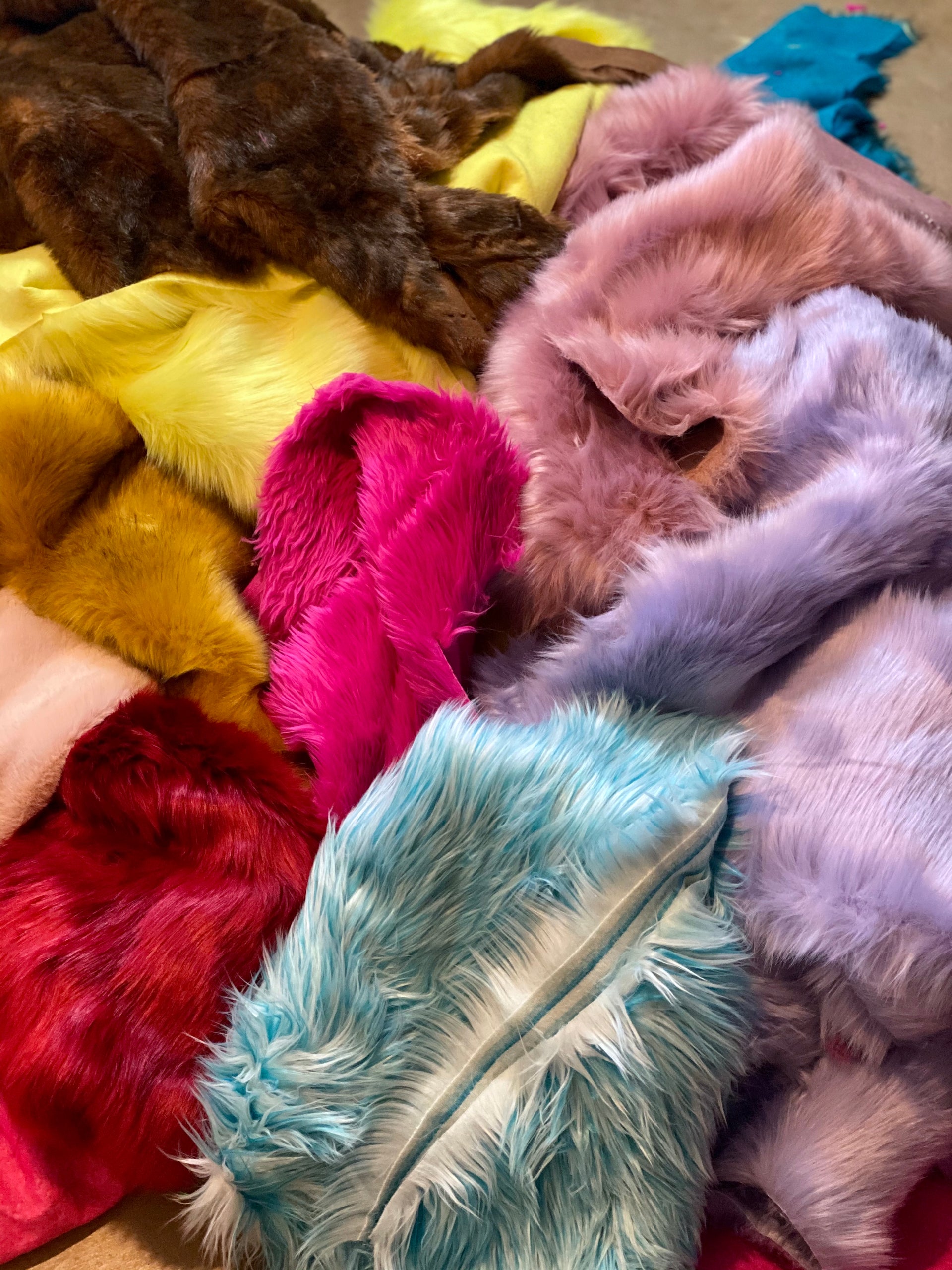 OffCut PACK - random assortment of faux fur off-cuts