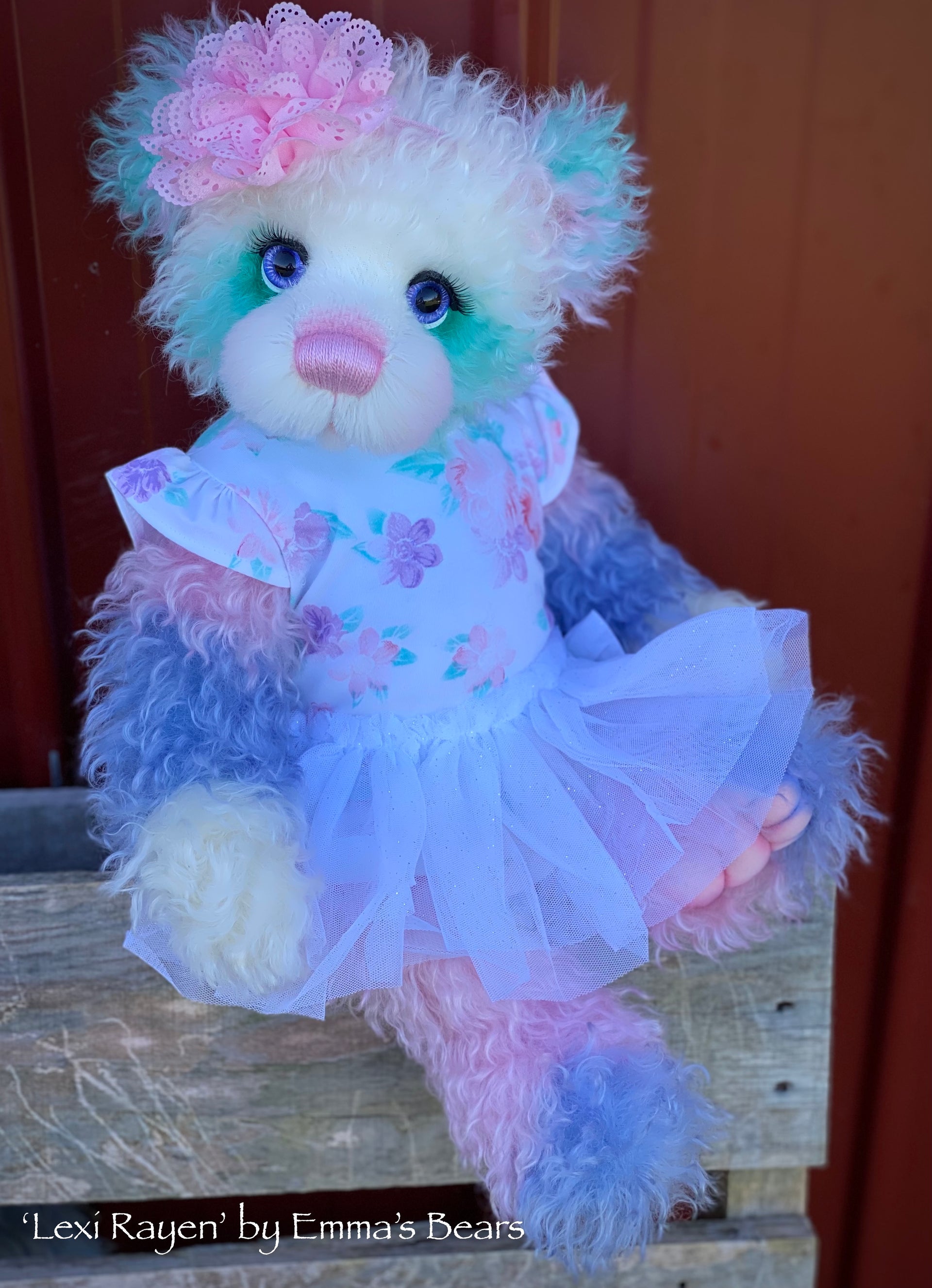 Lexi Rayen - 18" Mohair Artist Baby Bear by Emma's Bears - OOAK