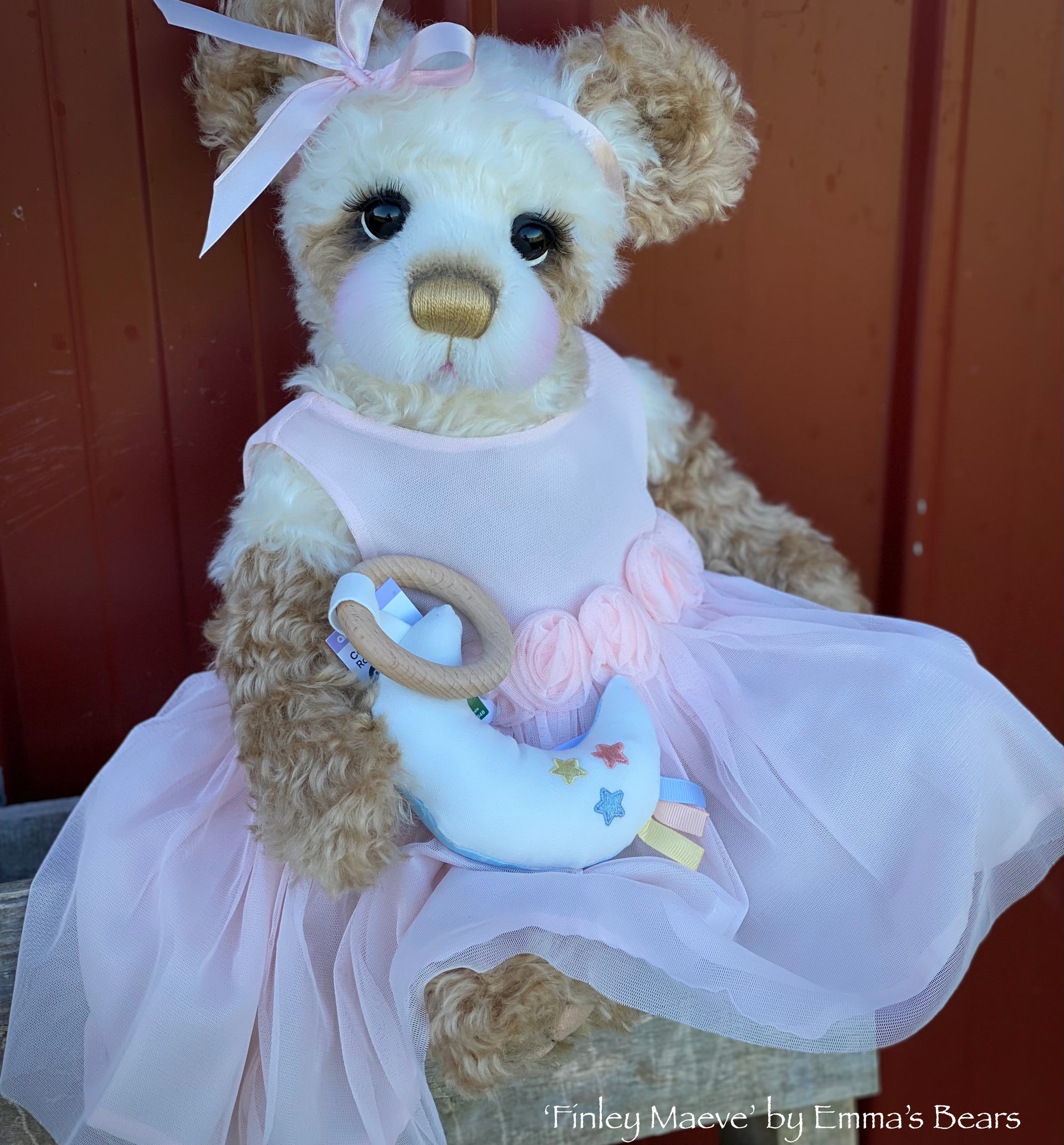 Finley Maeve - 17" Mohair Artist Baby Bear by Emma's Bears - OOAK