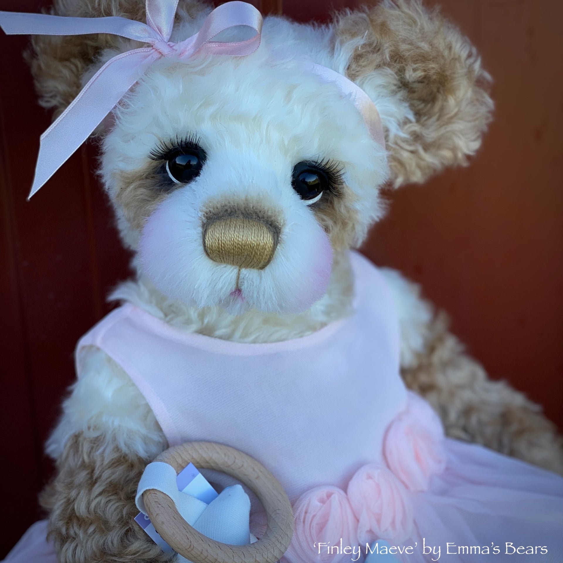 Finley Maeve - 17" Mohair Artist Baby Bear by Emma's Bears - OOAK