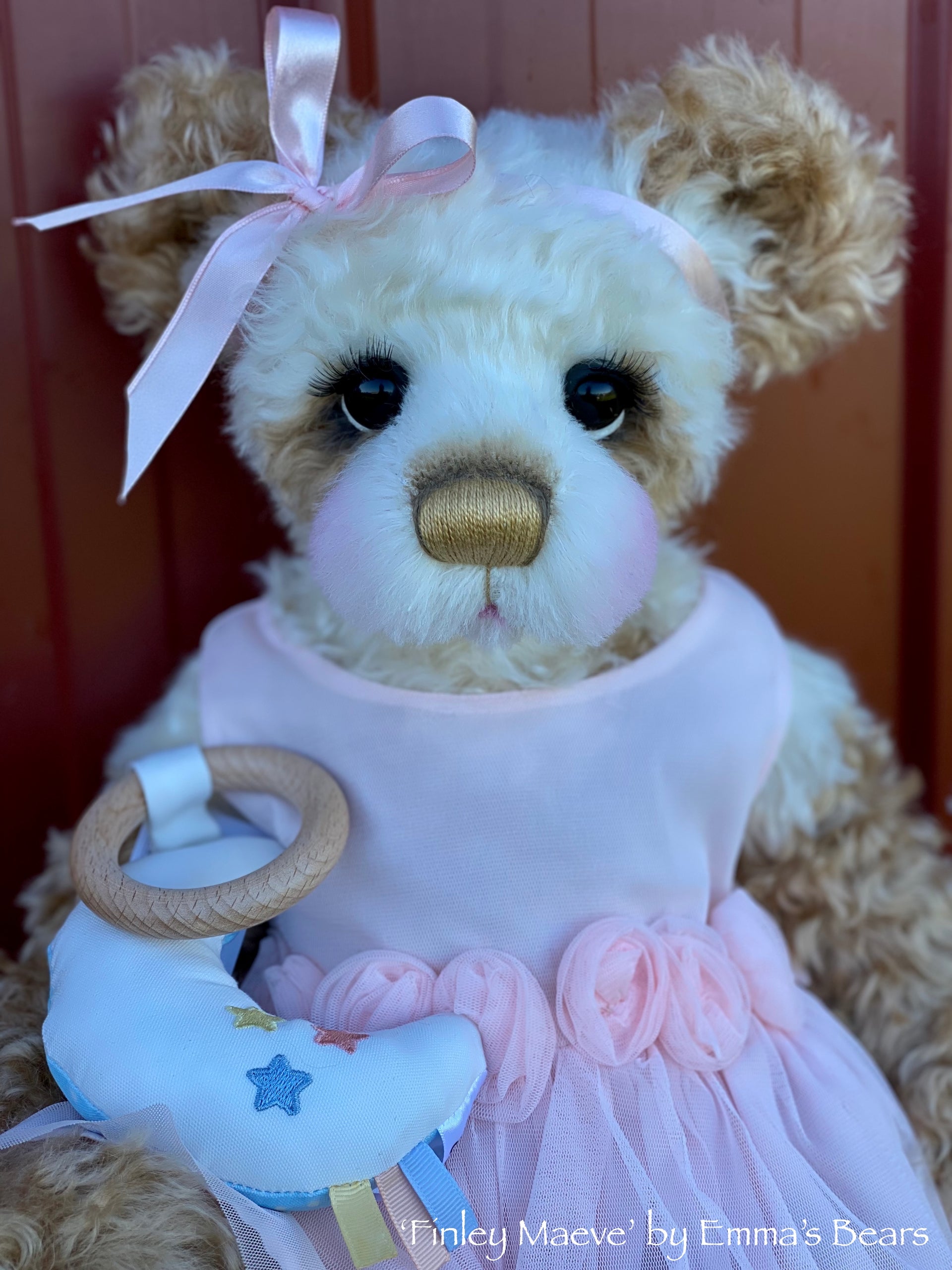 Finley Maeve - 17" Mohair Artist Baby Bear by Emma's Bears - OOAK