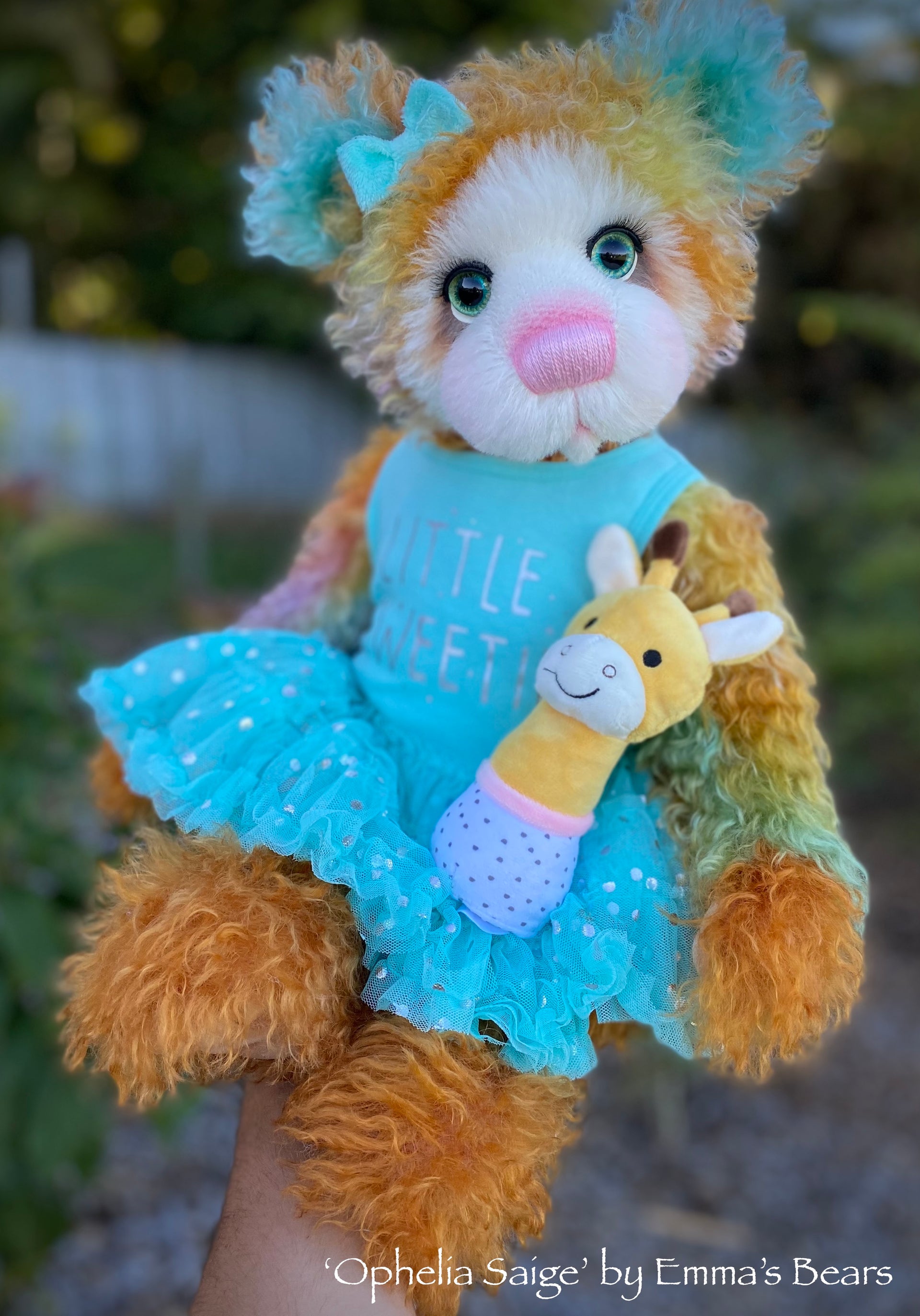 Ophelia Saige - 21" Mohair Toddler Artist Bear by Emma's Bears - OOAK