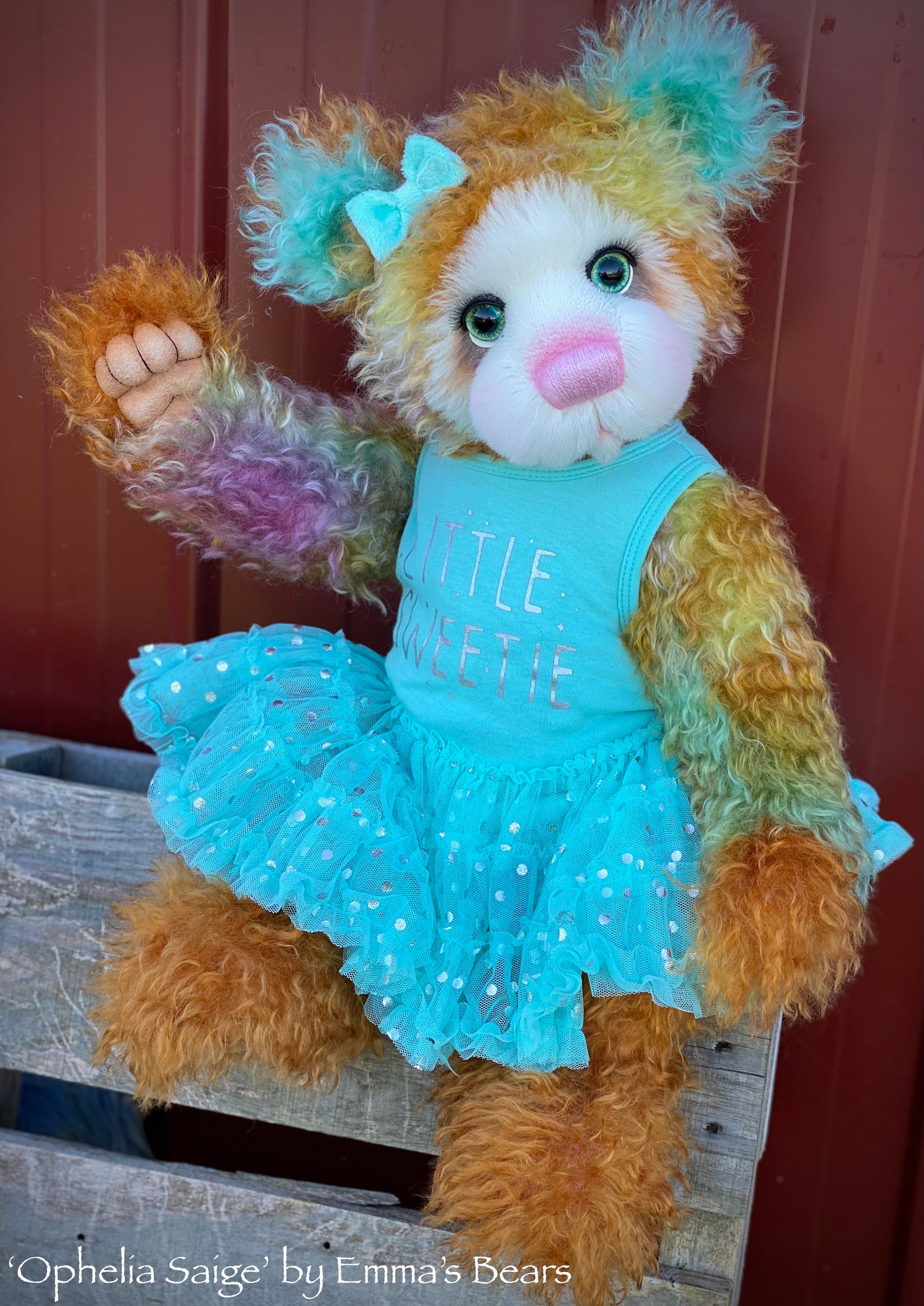 Ophelia Saige - 21" Mohair Toddler Artist Bear by Emma's Bears - OOAK