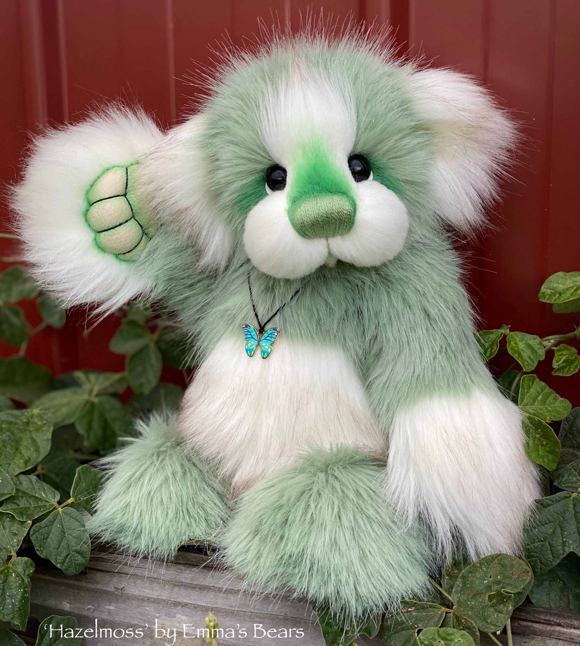 Hazelmoss - 11" faux fur Artist Bear by Emmas Bears - OOAK