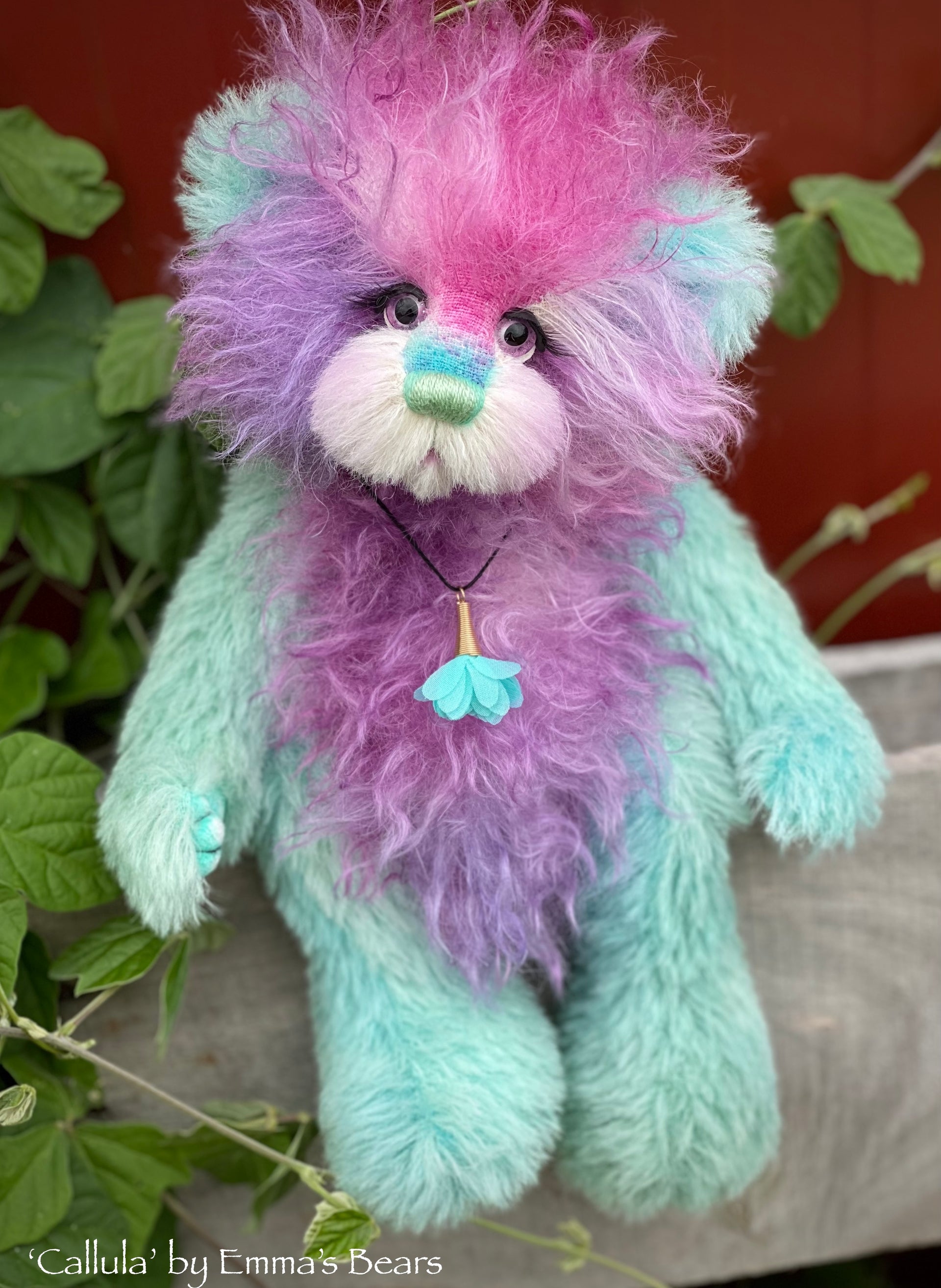 Callula - 12" Hand-Dyed Mohair and Alpaca artist bear by Emma's Bears - OOAK