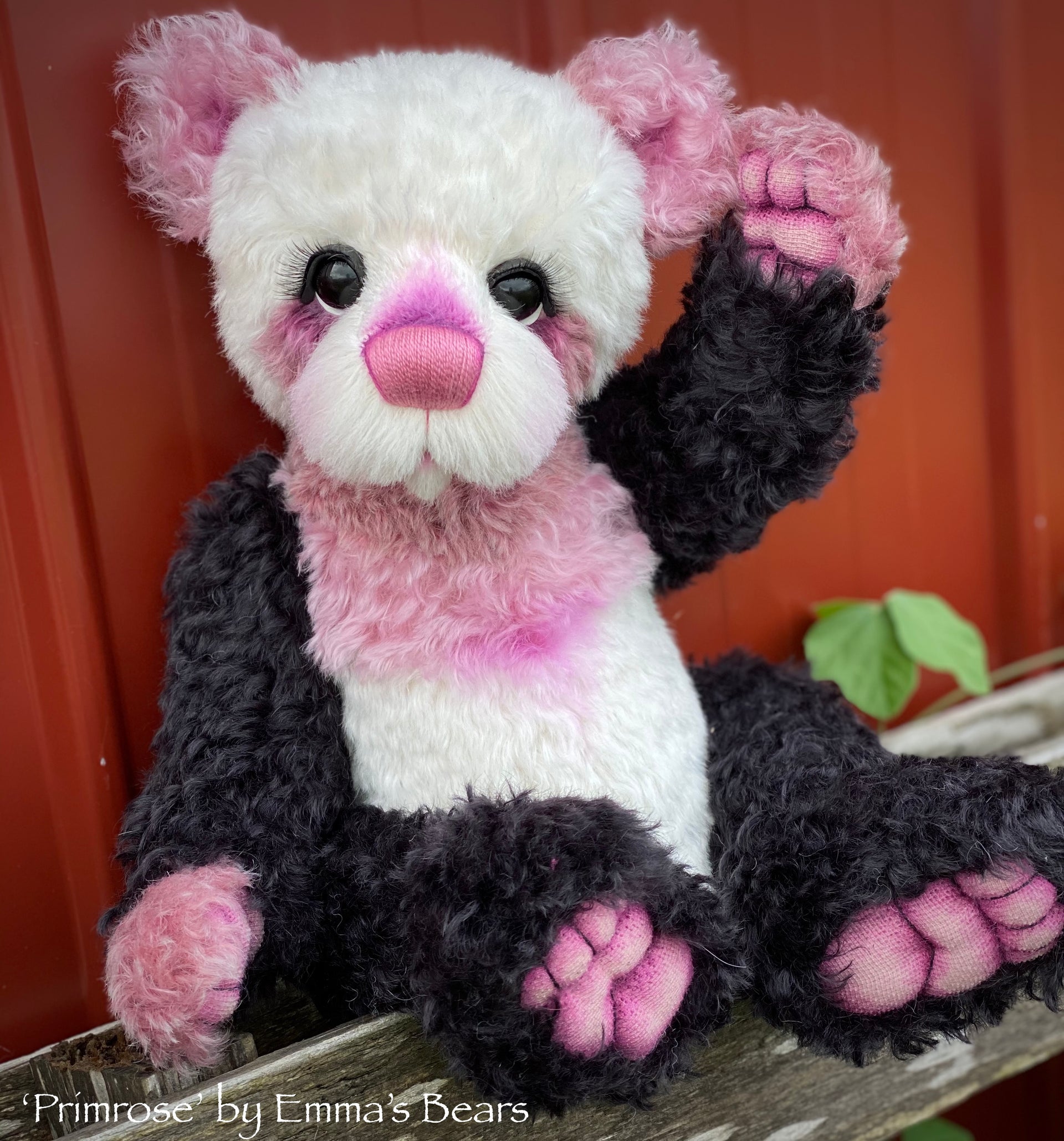 Primrose - 18" Hand-dyed mohair Artist Baby Bear by Emma's Bears - OOAK