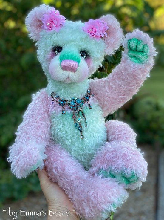 Garlanda - 20" Hand-Dyed Mohair Artist Baby Bear by Emma's Bears - OOAK