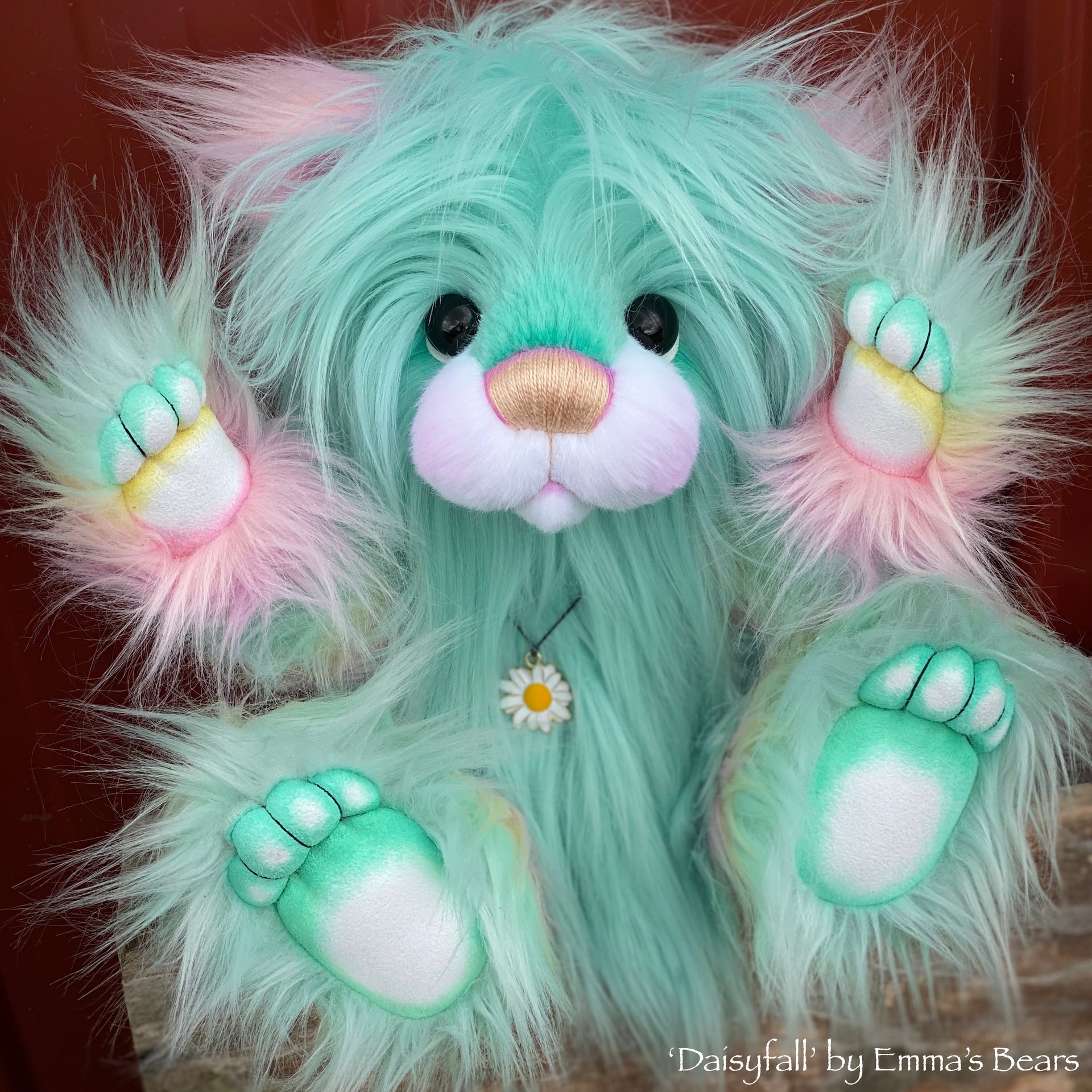 Daisyfall - 16" faux fur bear by Emmas Bears - OOAK