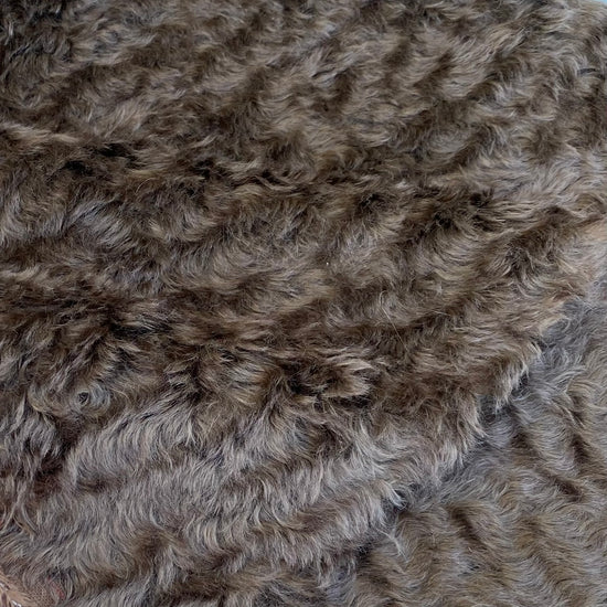 Dark Chocolate - curly mohair/viscose blend fur
