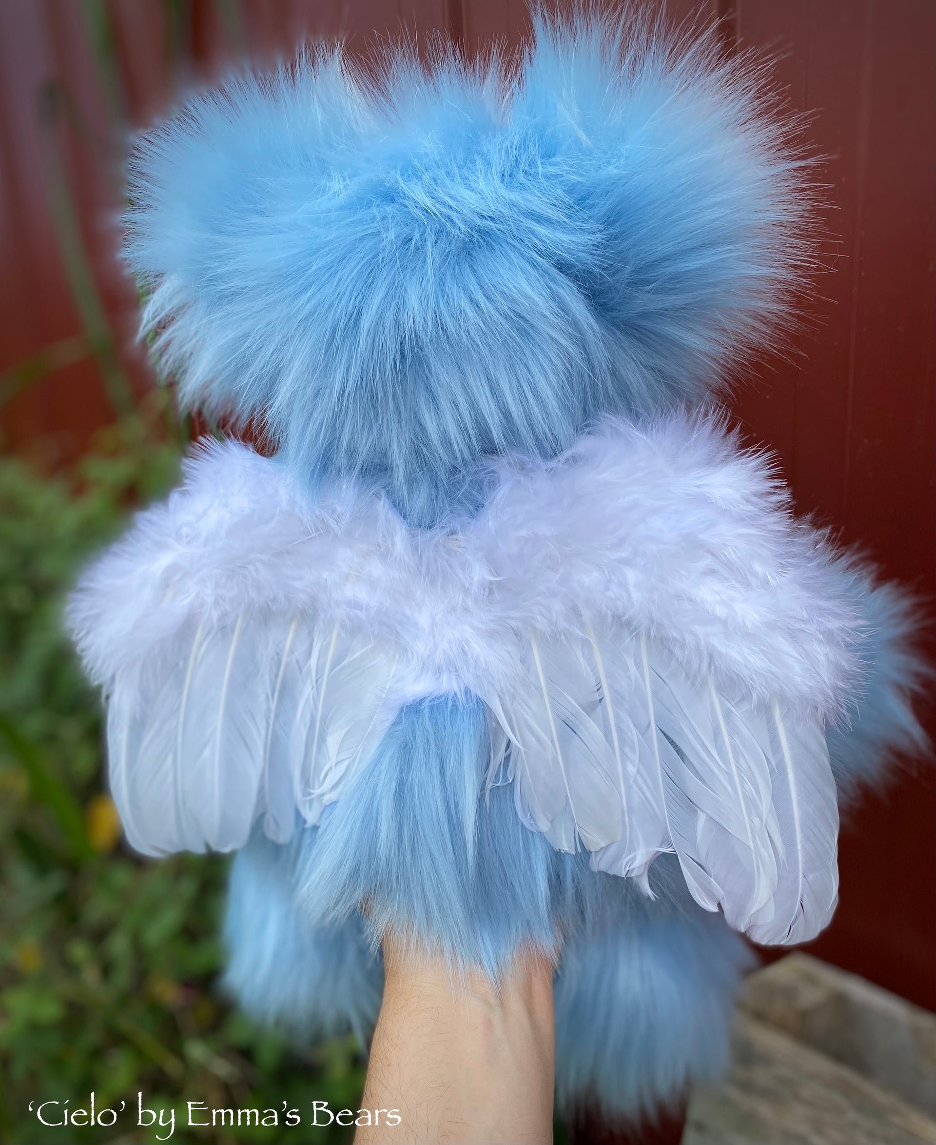 Cielo - 15" faux fur bear by Emmas Bears - OOAK