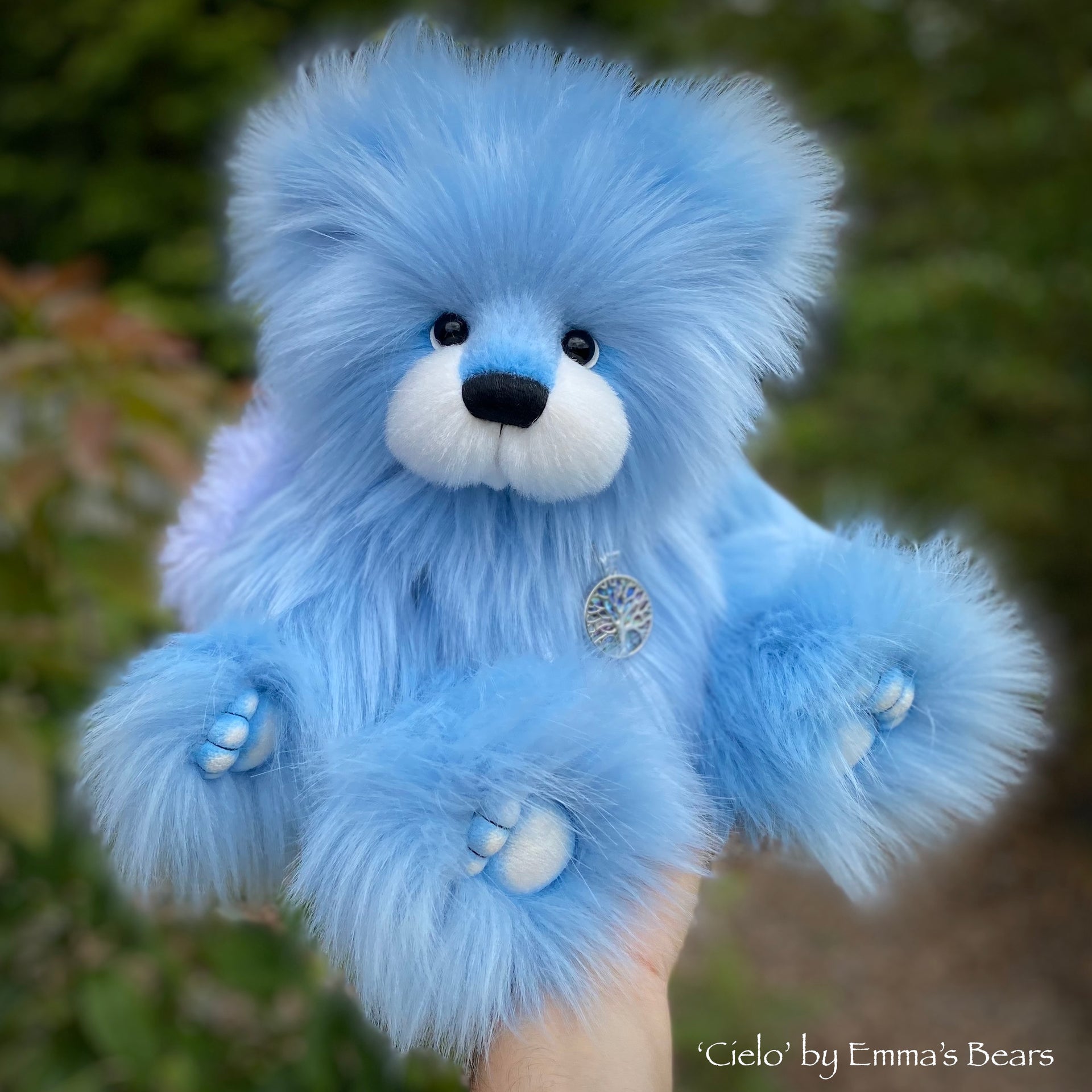 Cielo - 15" faux fur bear by Emmas Bears - OOAK
