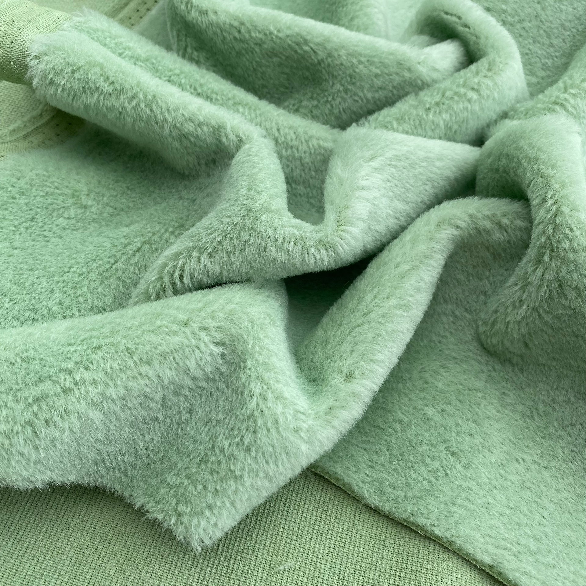 Alpaca - Dense 10mm Pile - Pea Green