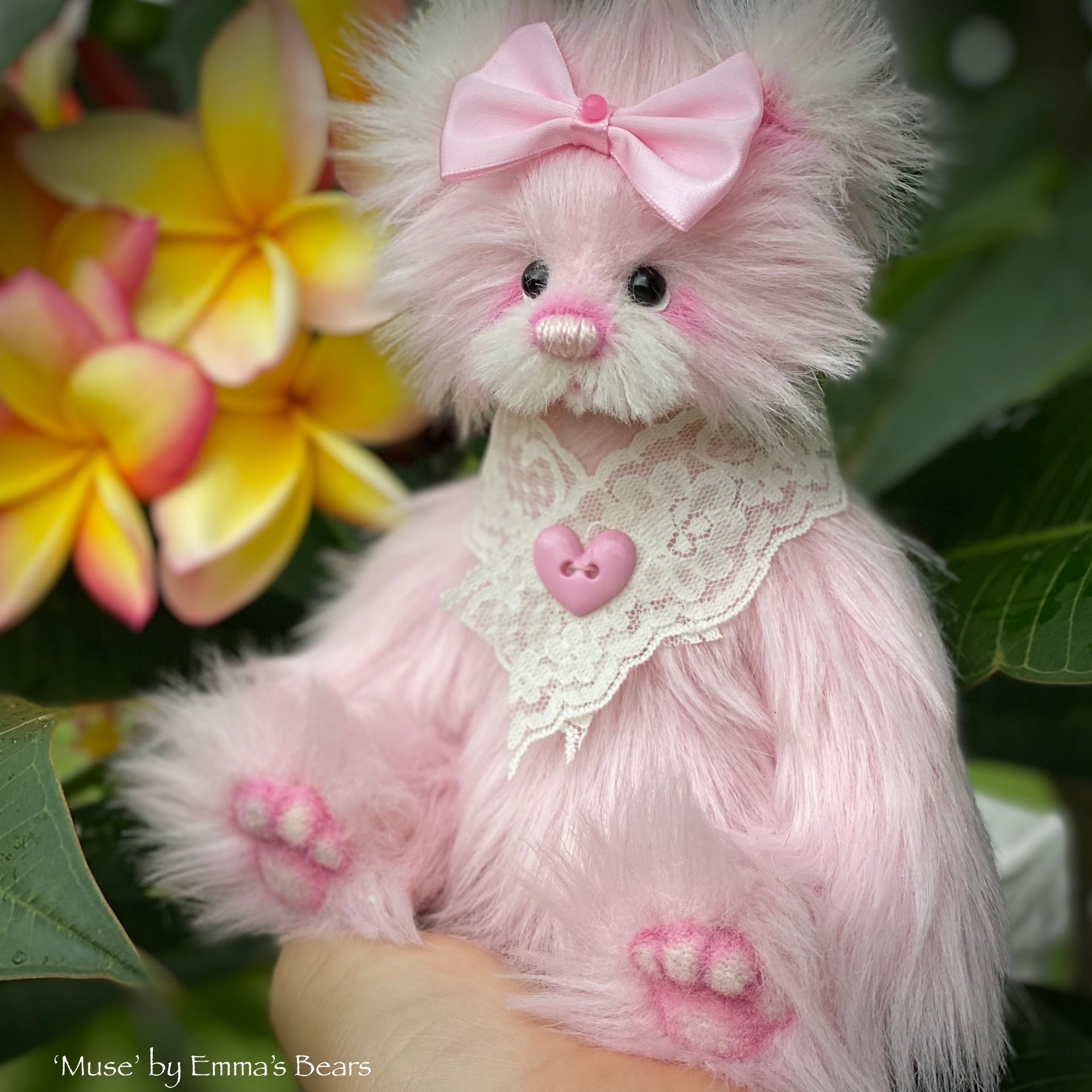 Muse - 8" Faux Fur and Alpaca Artist Bear by Emma's Bears - OOAK