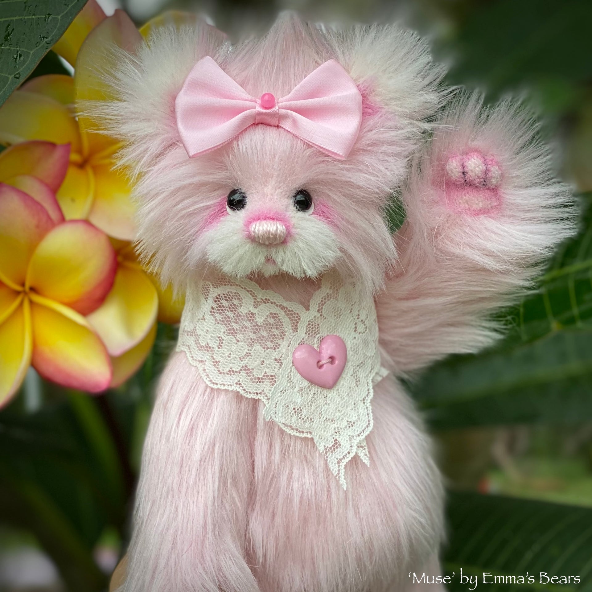 Muse - 8" Faux Fur and Alpaca Artist Bear by Emma's Bears - OOAK