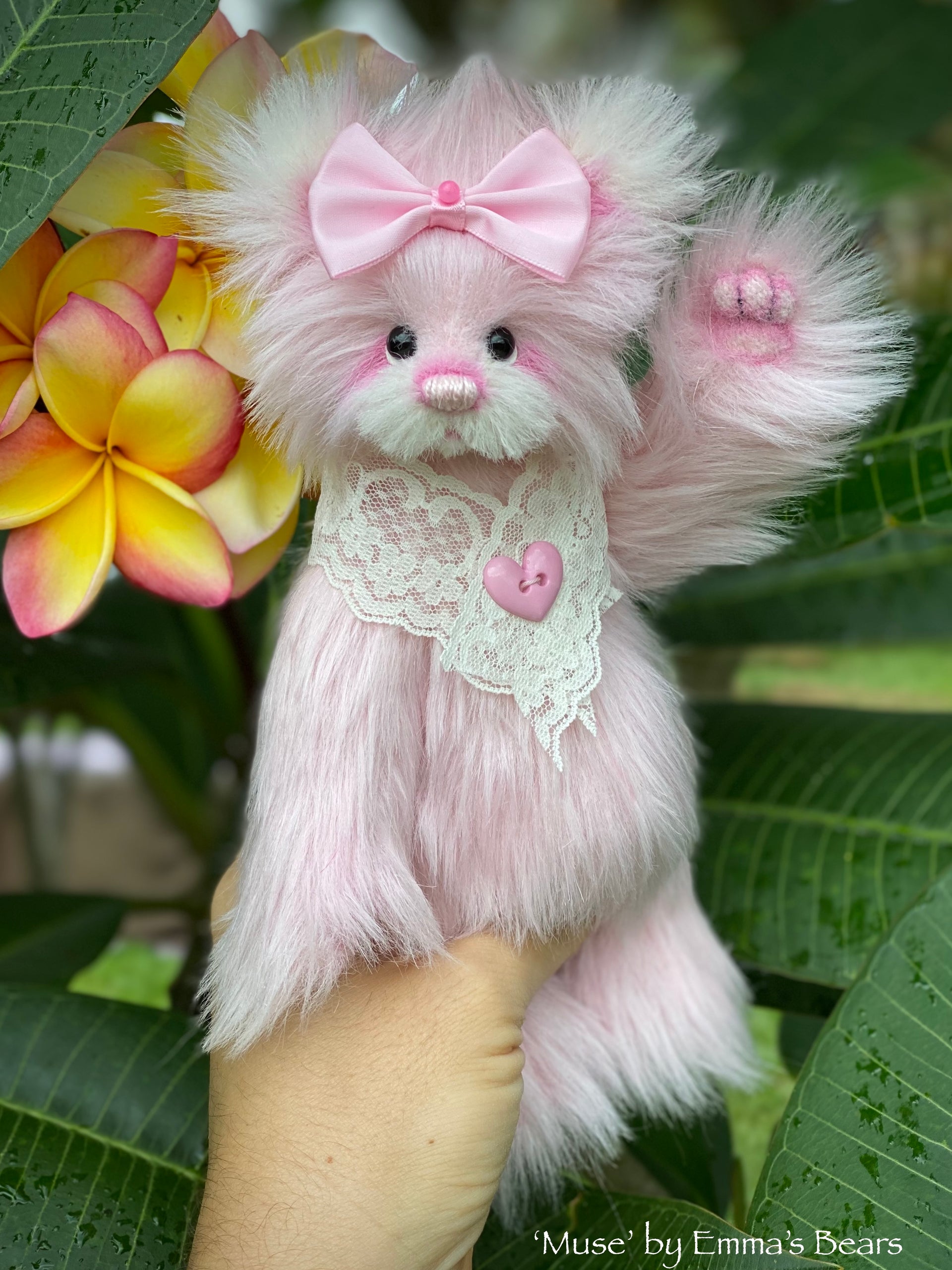 Muse - 8" Faux Fur and Alpaca Artist Bear by Emma's Bears - OOAK