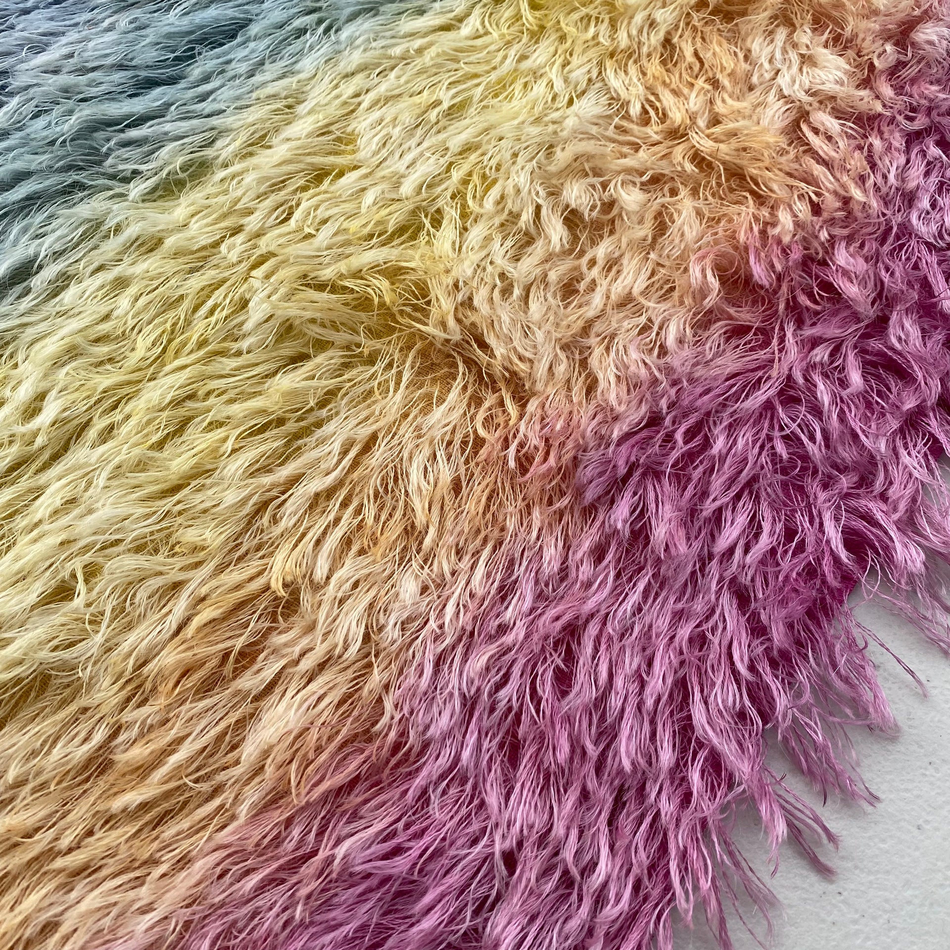 Long String Mohair - Hand Dyed Carnivale - Fat 1/8m - NOV020