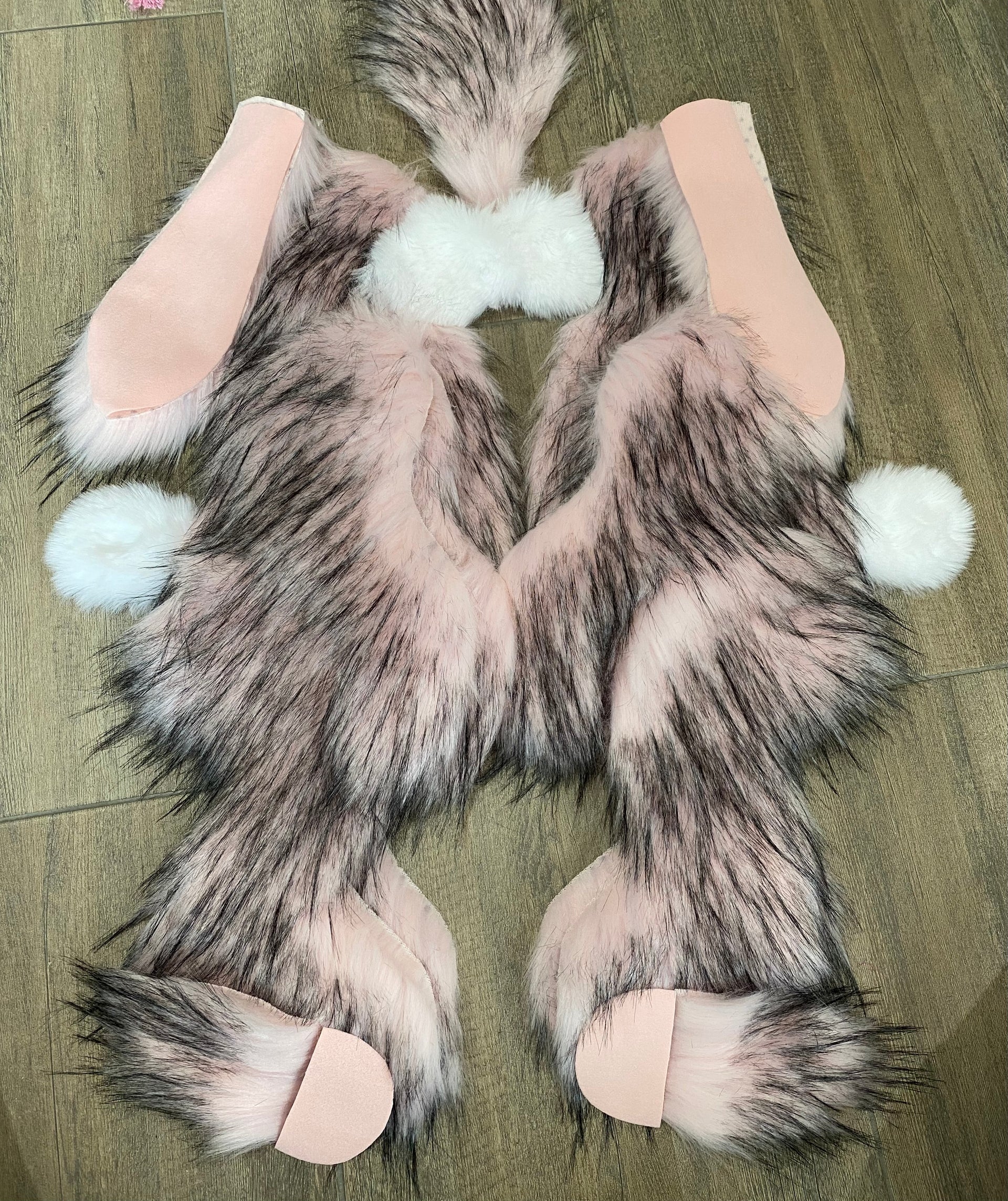 KIT - 21"  Faux Fur Orchid Bunny