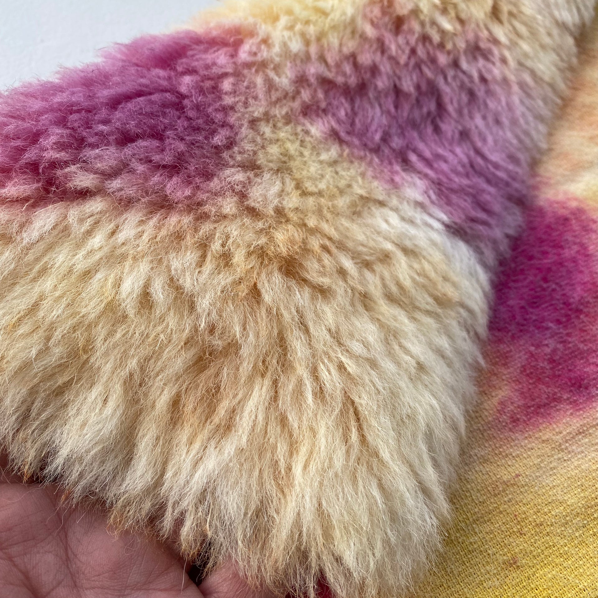 Long Alpaca - Hand Dyed Summer Fruits - Fat 1/8m - NOV051