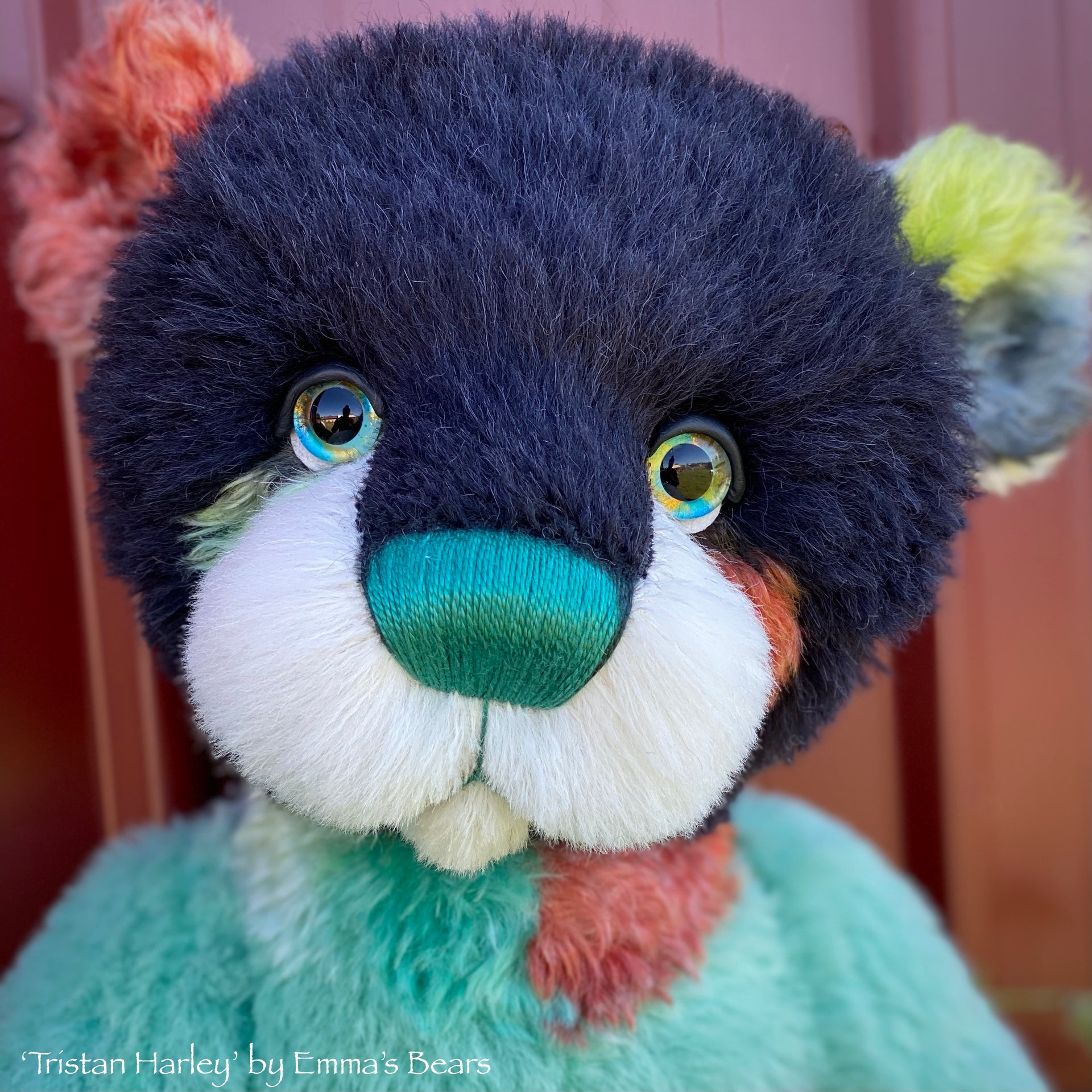 Tristan Harley - 21" Hand-dyed Mohair, Viscose and Alpaca Artist toddler style Bear by Emmas Bears - OOAK