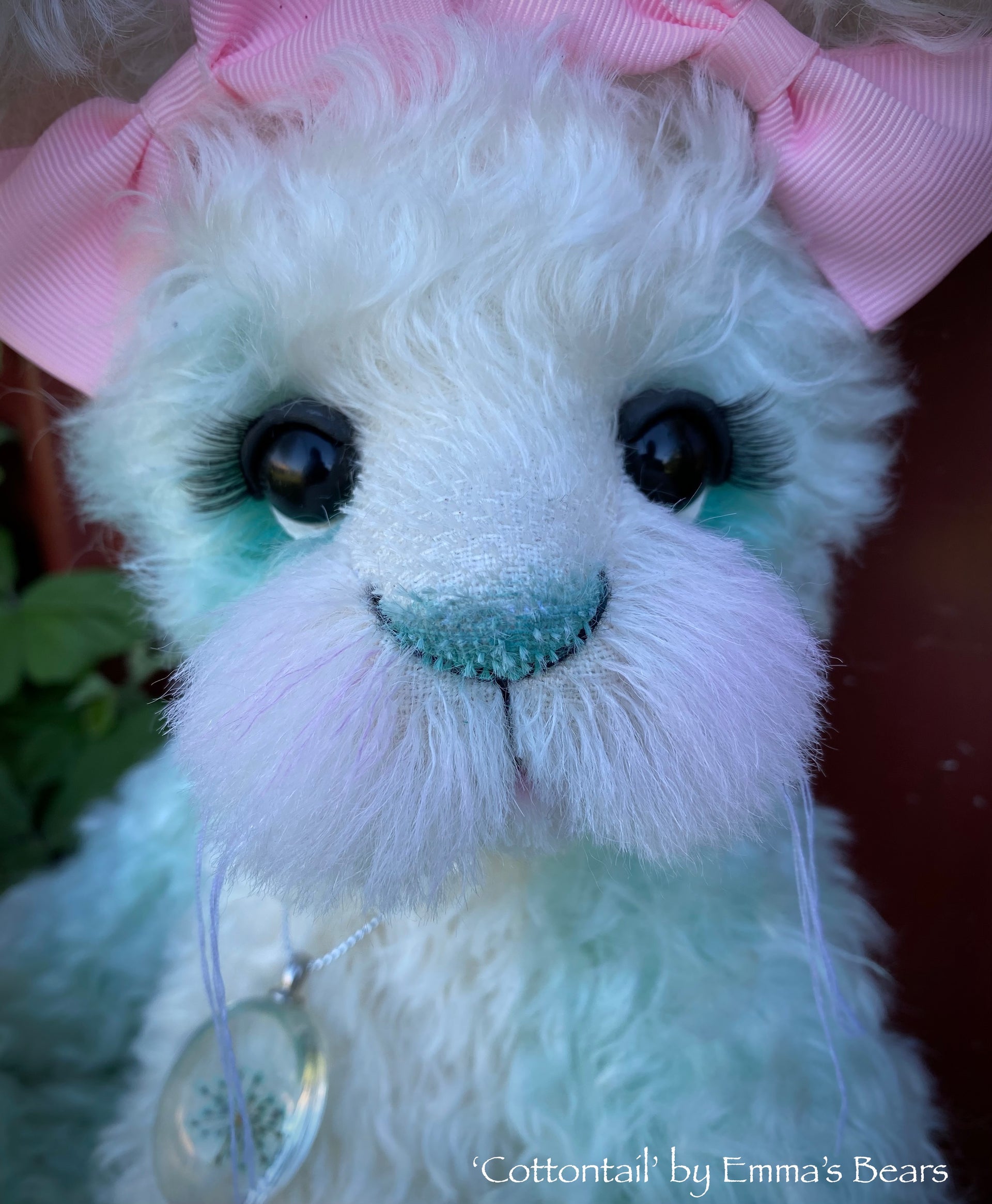 Cottontail - 13" Hand-Dyed Mint Bunny by Emma's Bears - OOAK