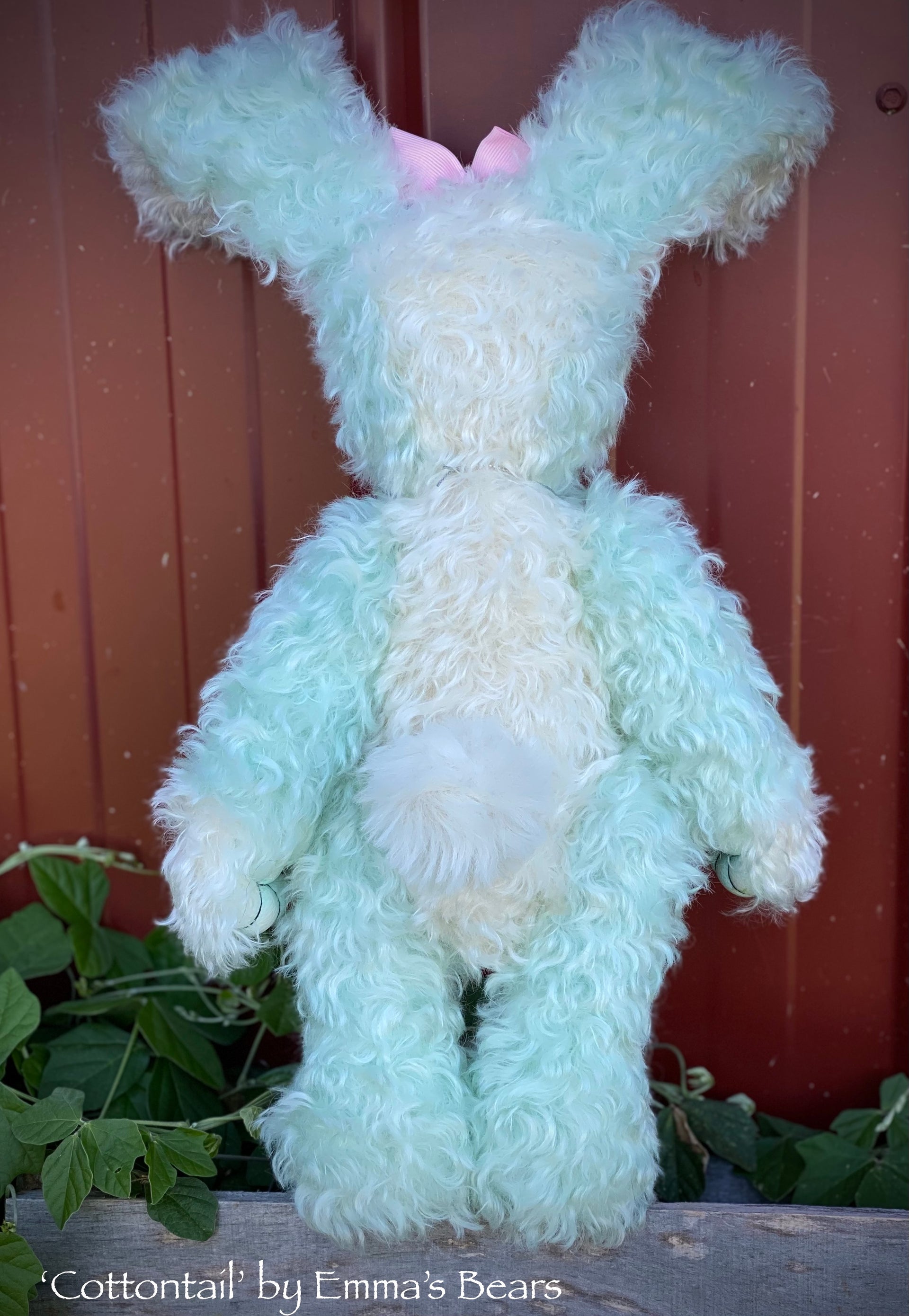 Cottontail - 13" Hand-Dyed Mint Bunny by Emma's Bears - OOAK