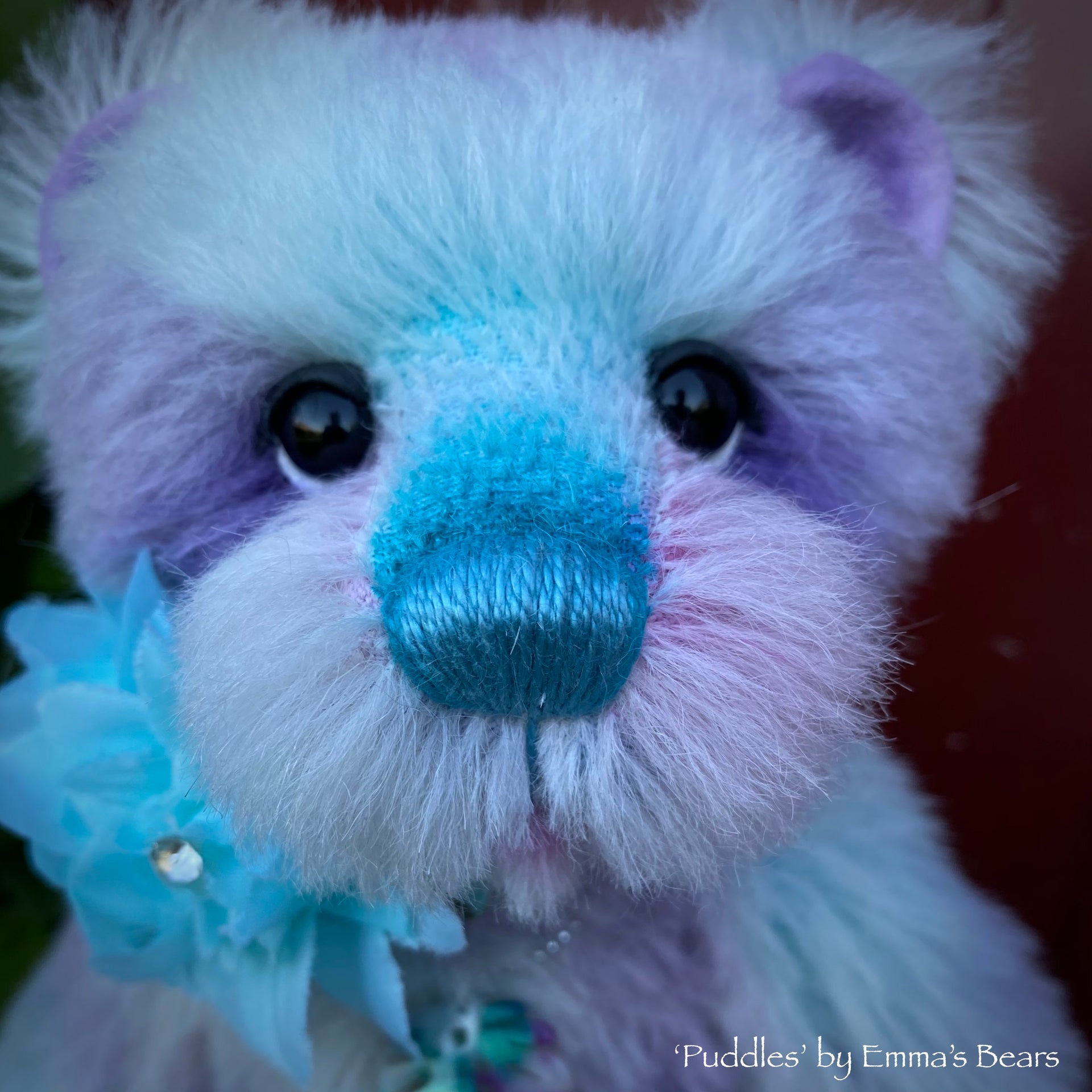 Puddles - 10" Hand-Dyed alpaca artist bear by Emma's Bears - OOAK