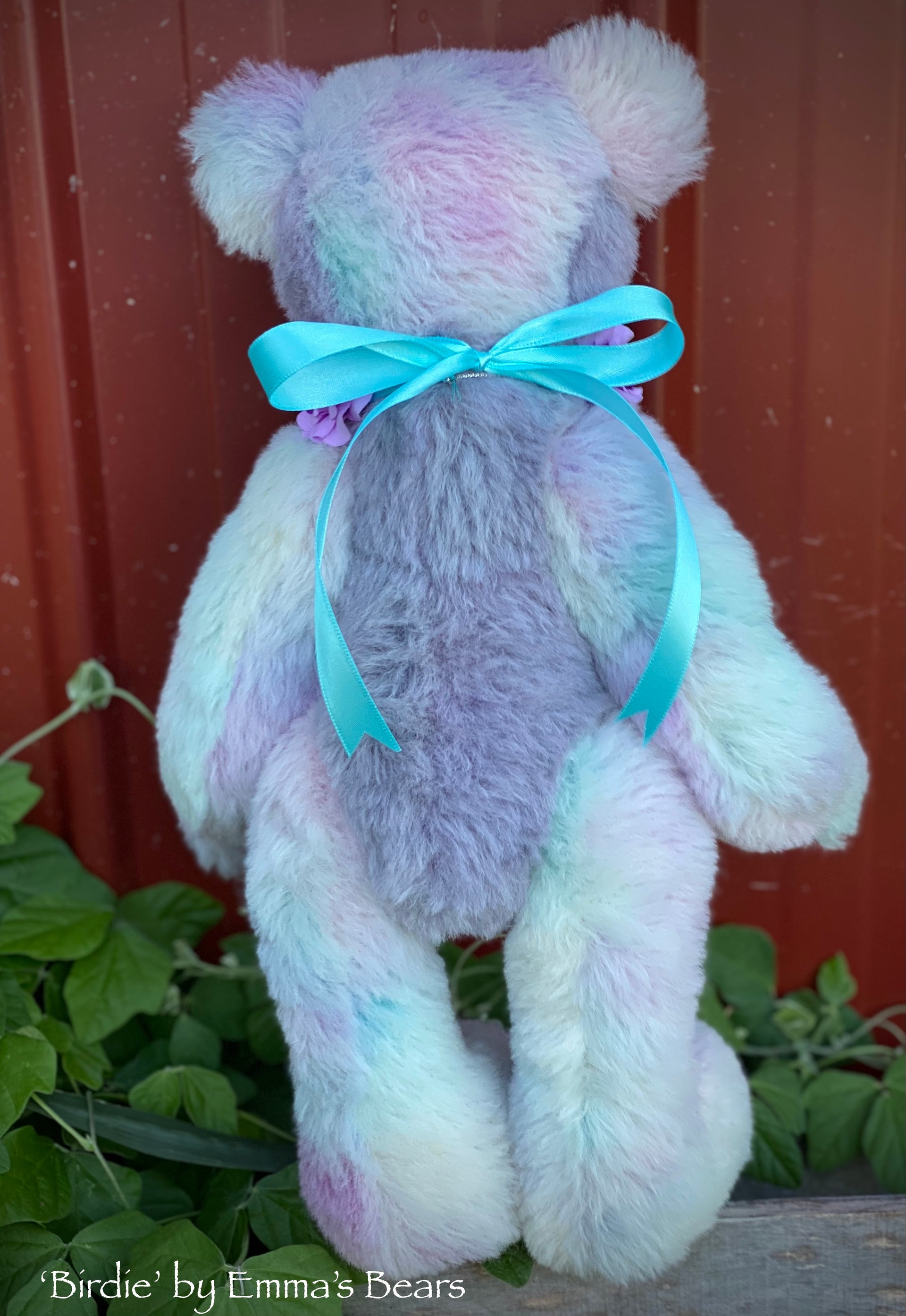 Birdie - 16" Hand-Dyed alpaca artist bear by Emma's Bears - OOAK