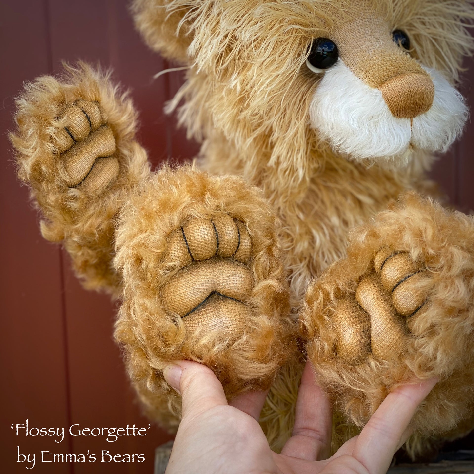 Flossy Georgette - 18" Hand-Dyed Artist Baby Bear by Emma's Bears - OOAK