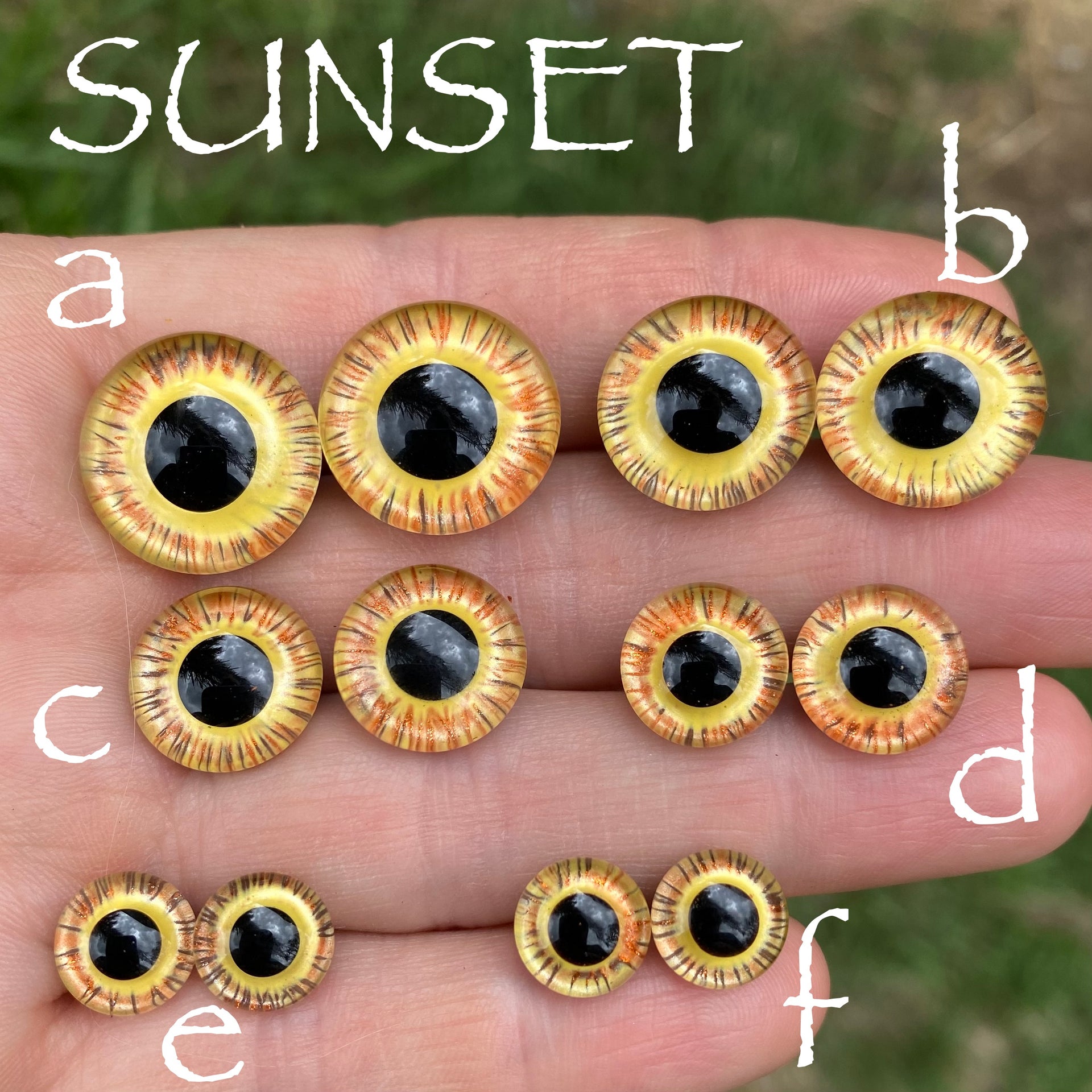 Hand Painted Eyes - Sunset