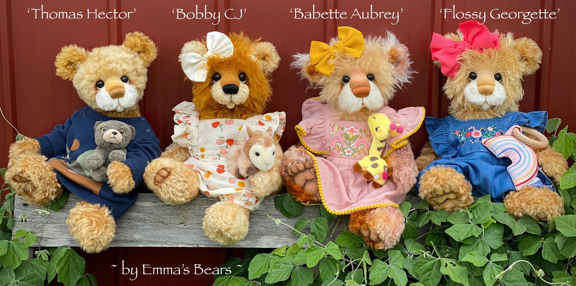 Babette Aubrey - 18" Hand-Dyed Artist Baby Bear by Emma's Bears - OOAK