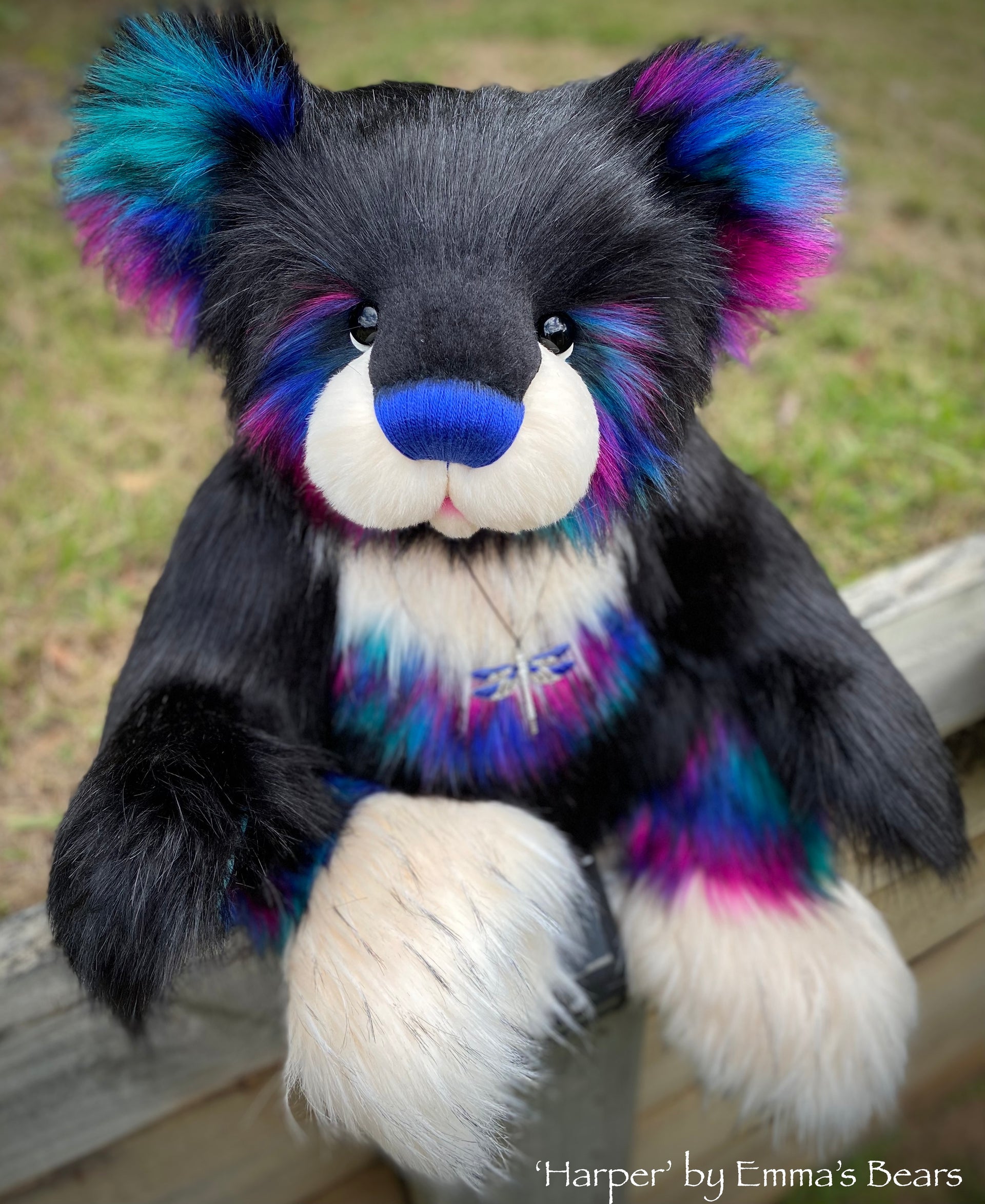 Harper - 27" Deluxe Faux Fur Artist Bear by Emmas Bears - OOAK