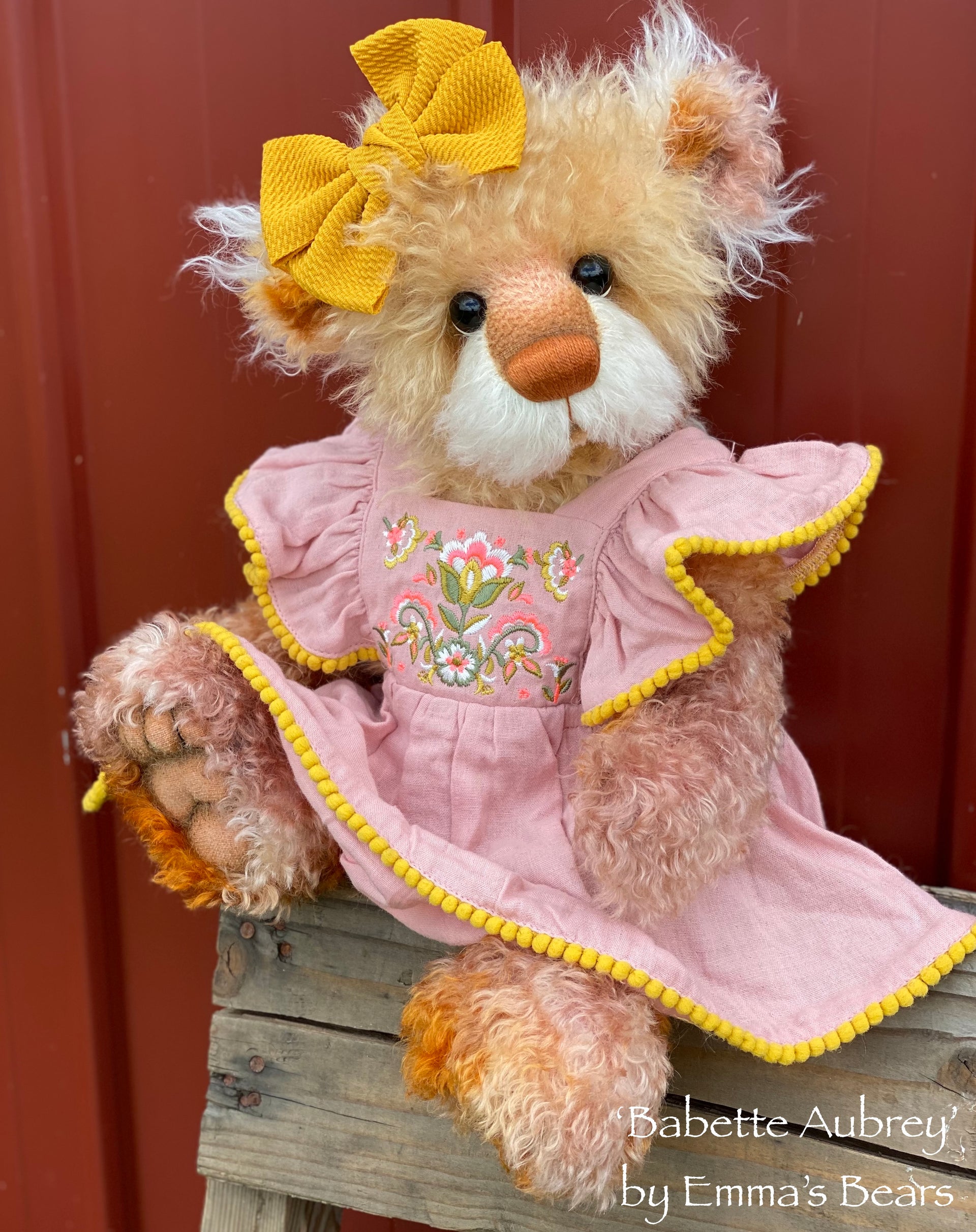 Babette Aubrey - 18" Hand-Dyed Artist Baby Bear by Emma's Bears - OOAK