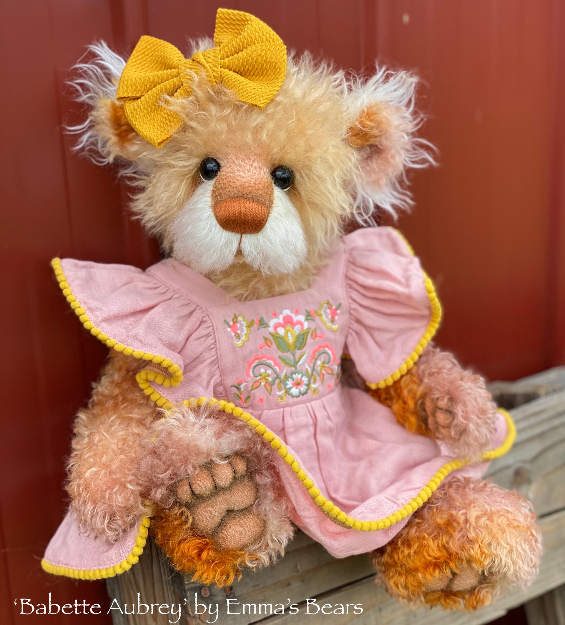 Babette Aubrey - 18" Hand-Dyed Artist Baby Bear by Emma's Bears - OOAK