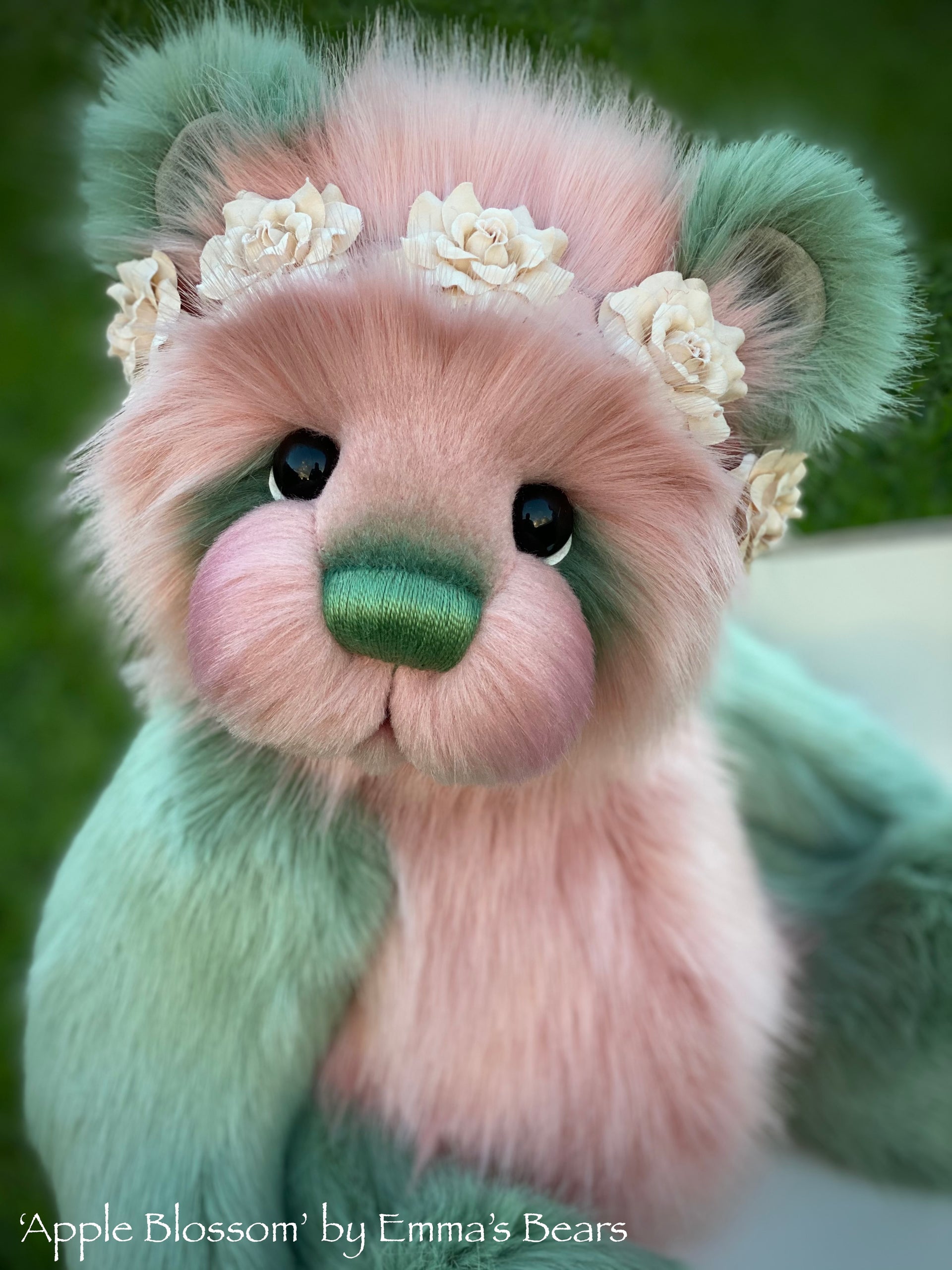 Apple Blossom - 18" faux fur artist bear by Emmas Bears - OOAK