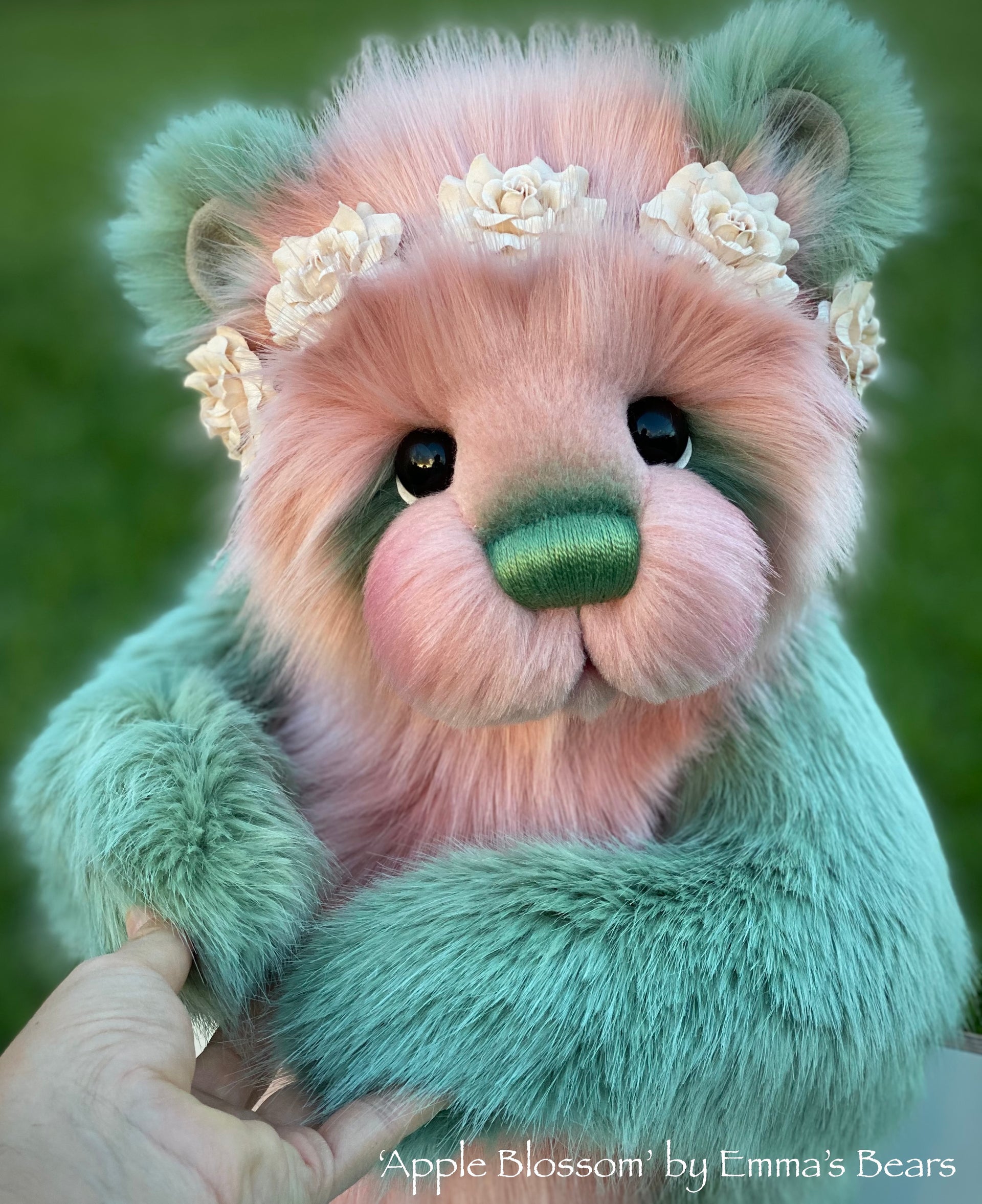 Apple Blossom - 18" faux fur artist bear by Emmas Bears - OOAK