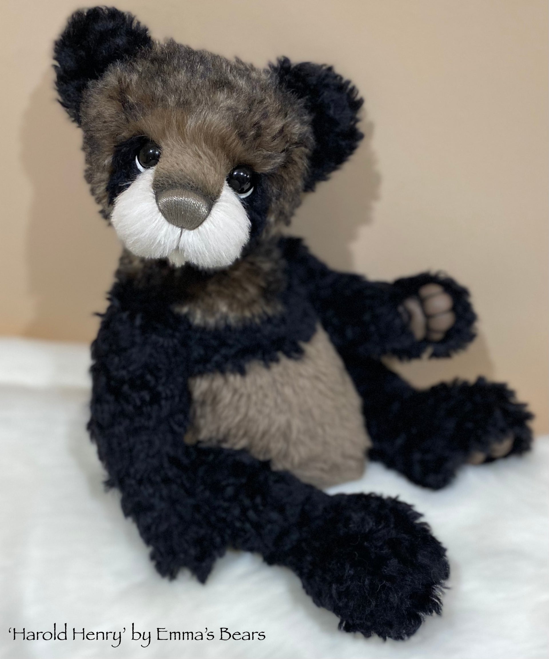 Harold Henry - 18" Kid Mohair and Alpaca Artist Baby Bear by Emma's Bears - OOAK