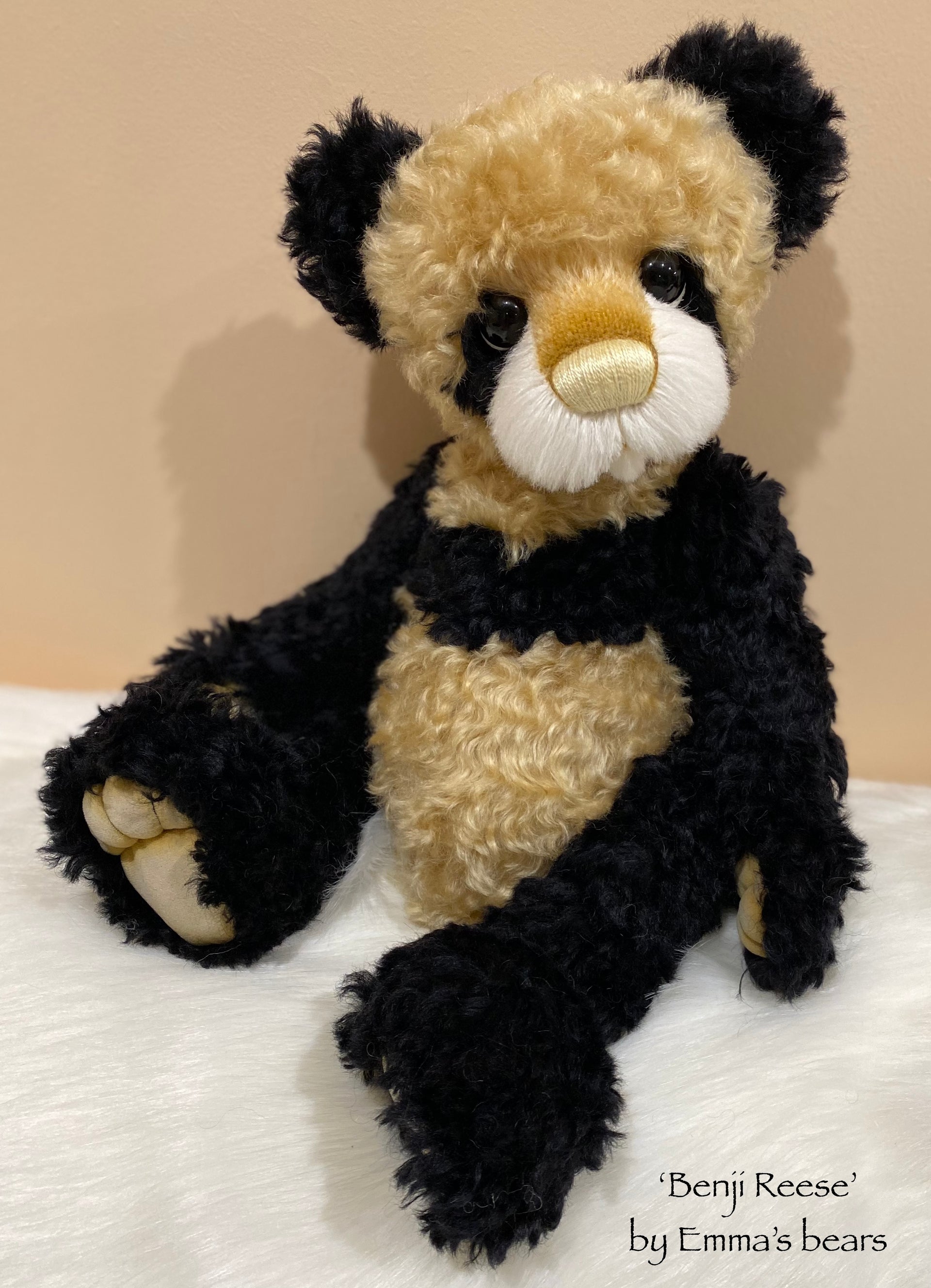 Benji Reese - 18" Kid Mohair and Alpaca Artist Baby Bear by Emma's Bears - OOAK