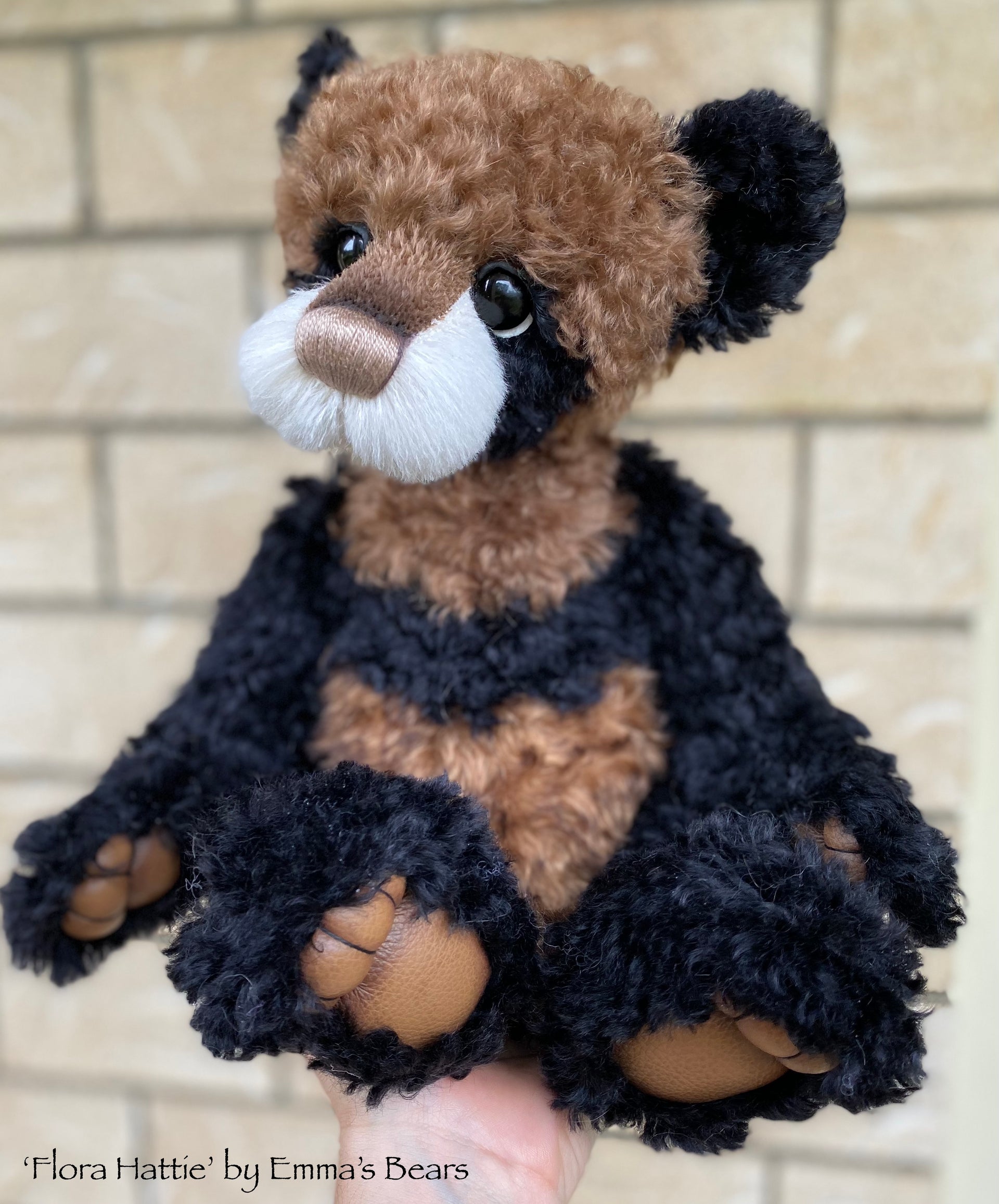 Flora Hattie - 18" Kid Mohair and Alpaca Artist Baby Bear by Emma's Bears - OOAK