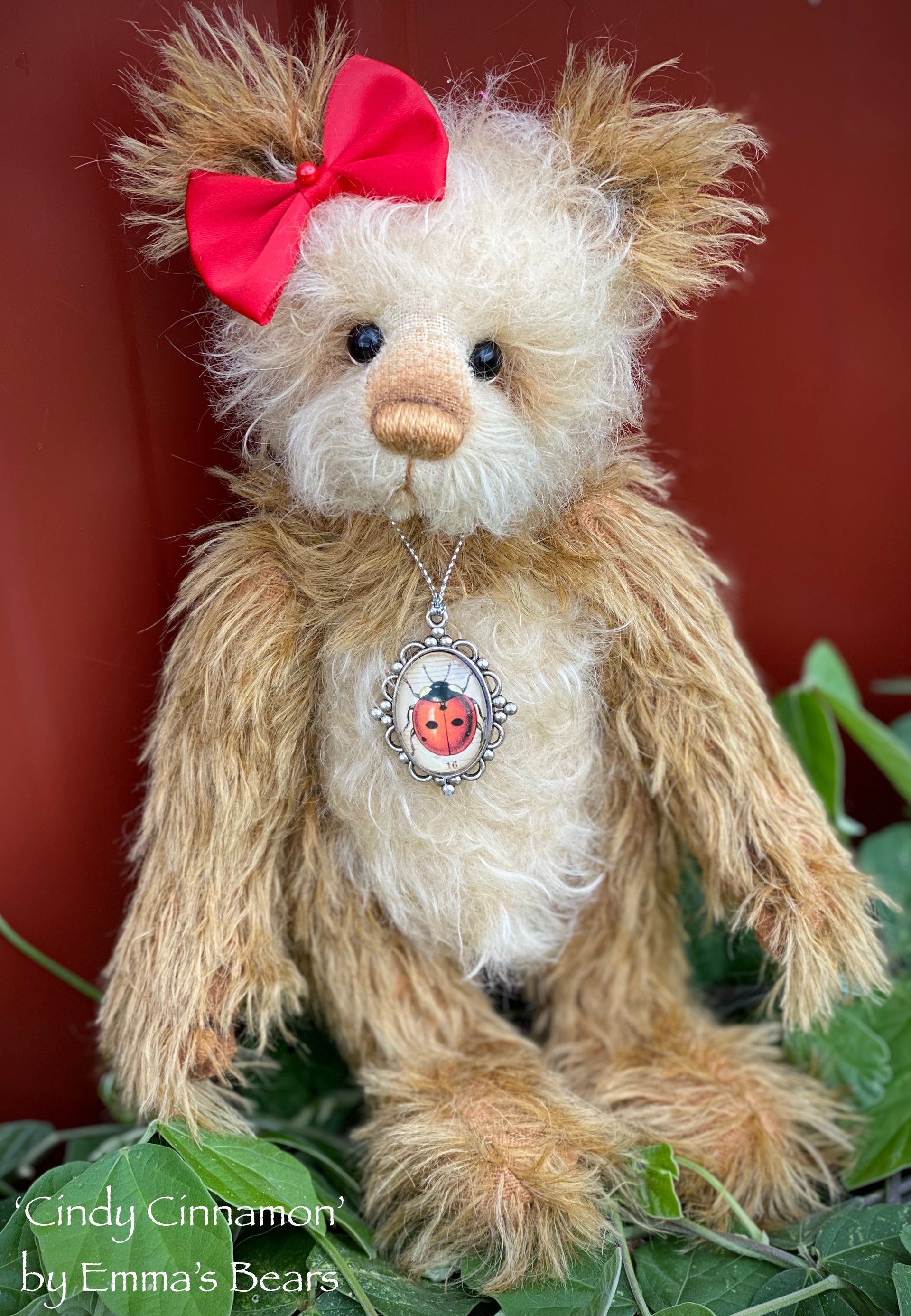 Cindy Cinnamon - 10" Mohair Artist Bear by Emma's Bears - OOAK