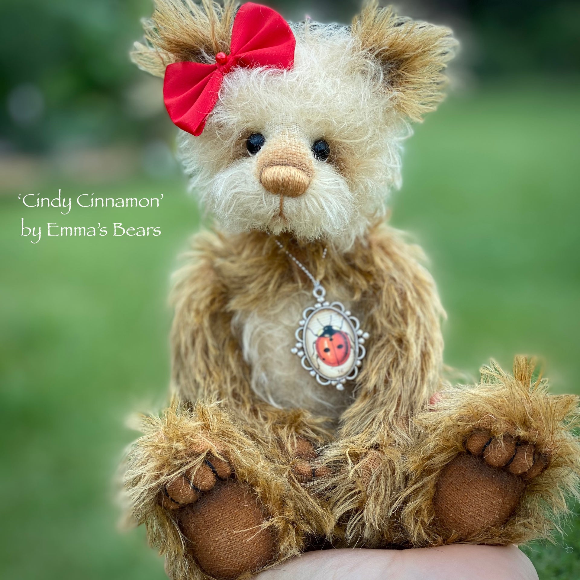 Cindy Cinnamon - 10" Mohair Artist Bear by Emma's Bears - OOAK